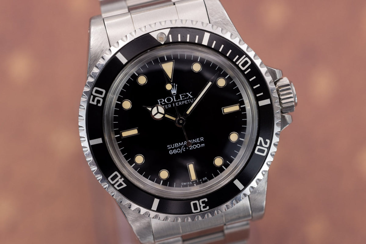 1986 Rolex Submariner Ref. 5513 | Creamy Tritium | Box and Papers - Sierra Time Co