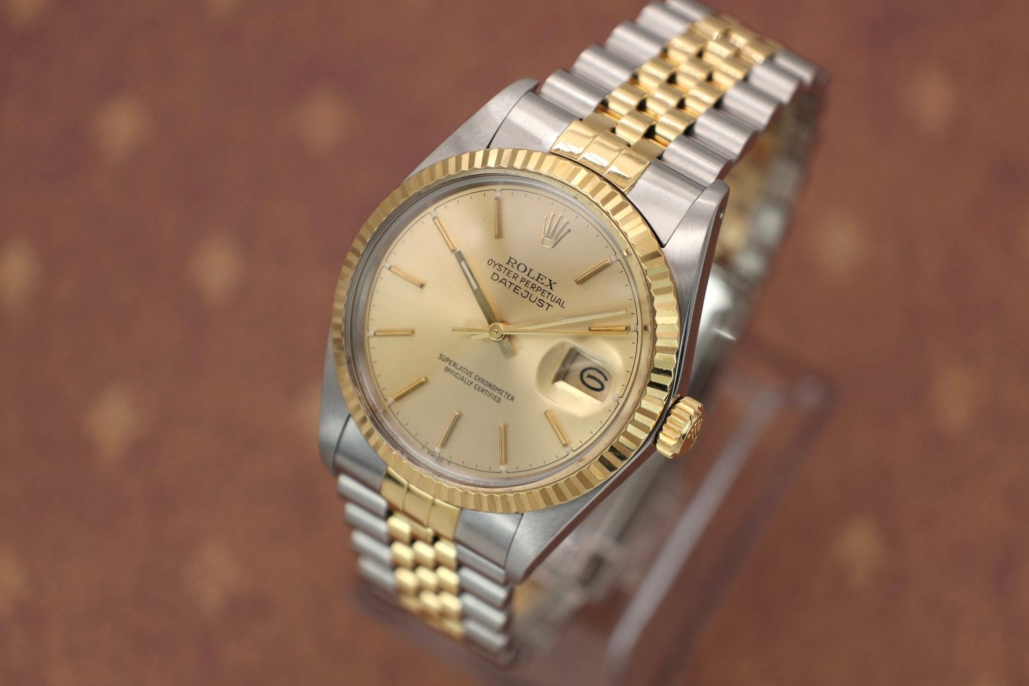 1987 Rolex Datejust Ref. 16013 | Champagne Dial | 2014 RSC Card - Sierra Time Co