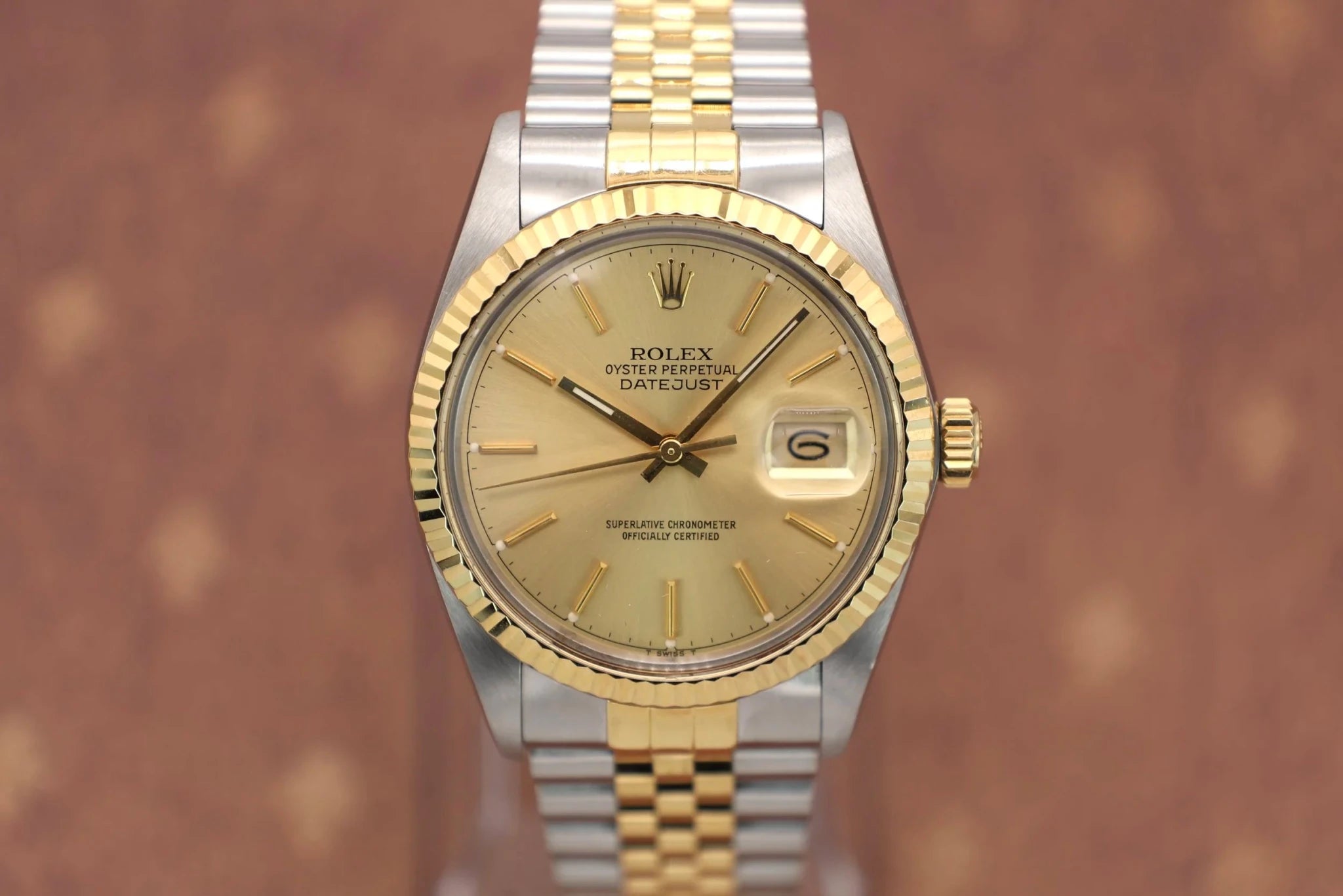 1987 Rolex Datejust Ref. 16013 | Champagne Dial | 2014 RSC Card - Sierra Time Co