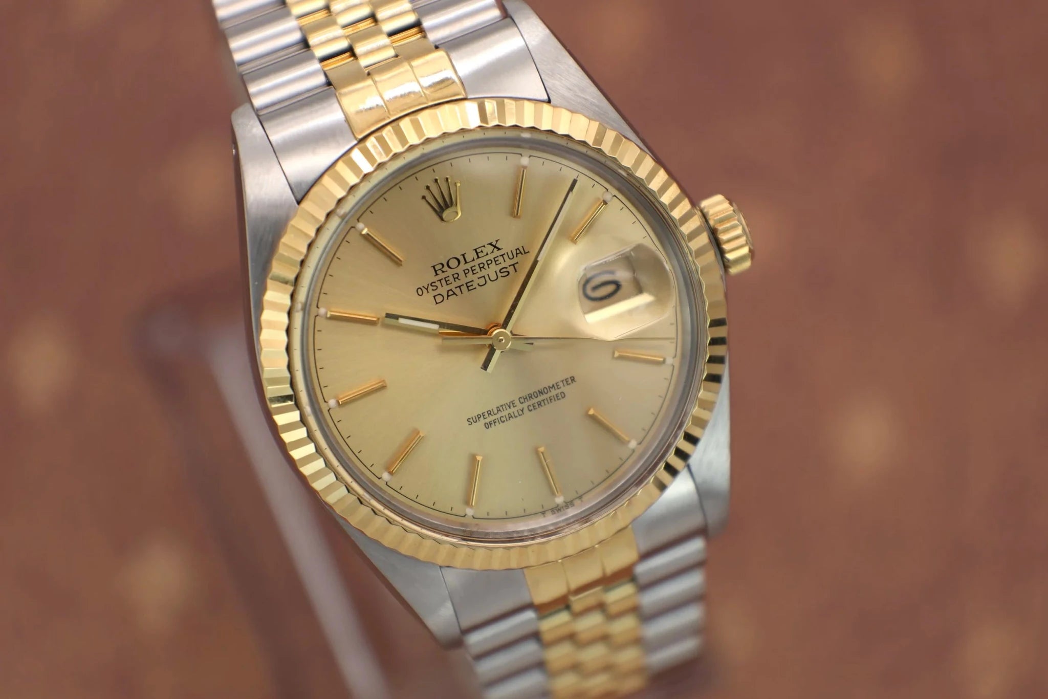 1987 Rolex Datejust Ref. 16013 | Champagne Dial | 2014 RSC Card - Sierra Time Co