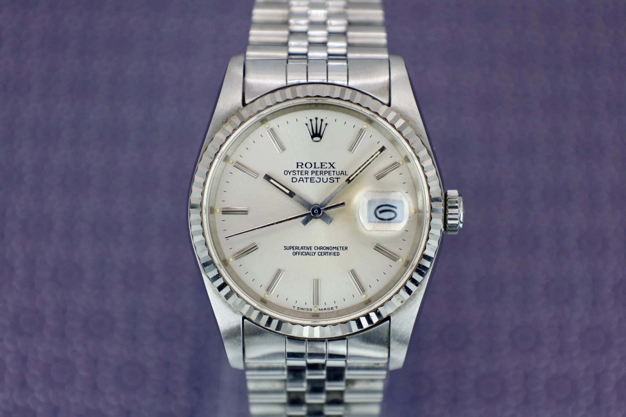 1987 Rolex Datejust Ref. 16234 | Unpolished | Silver Dial - Sierra Time Co