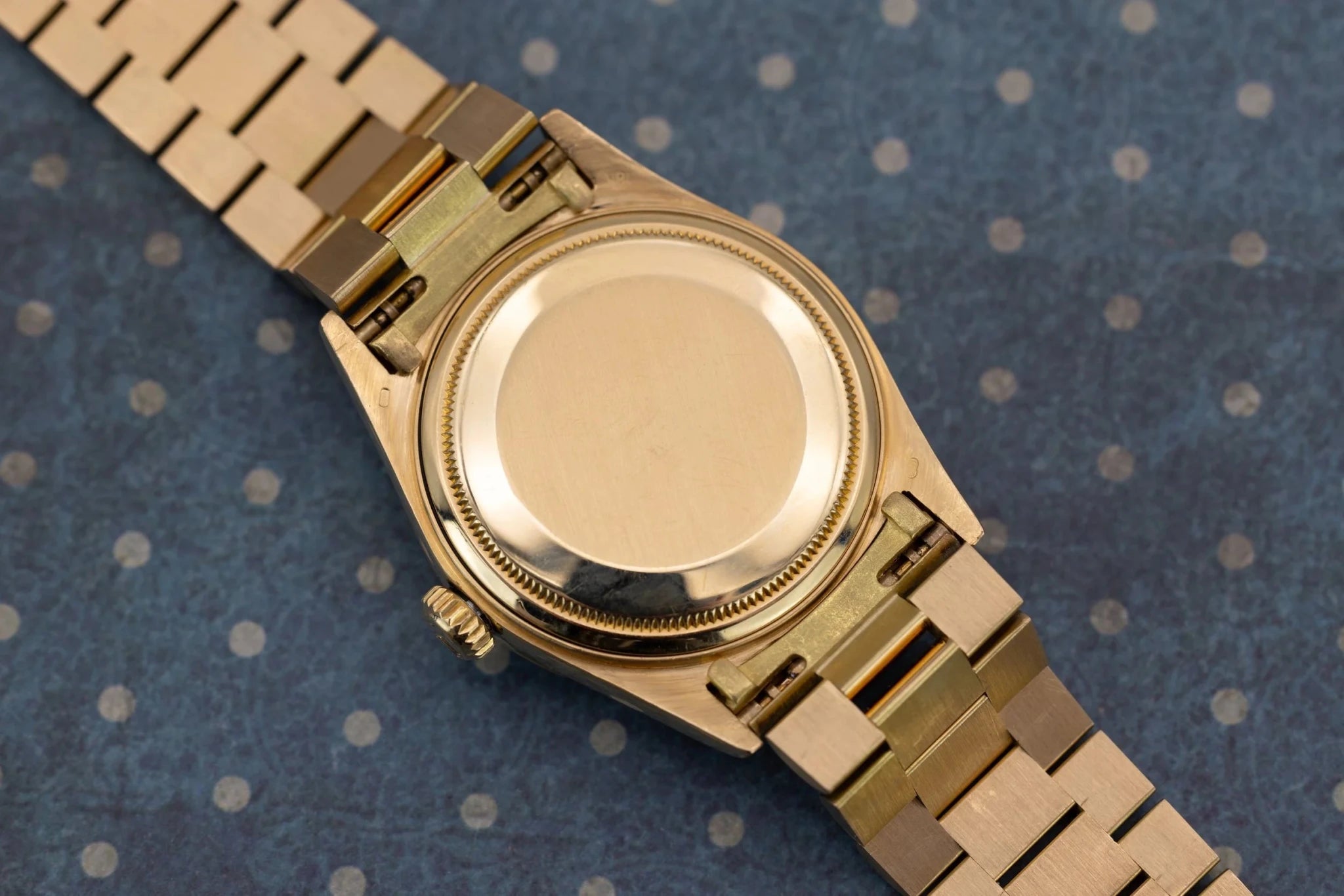 1987 Rolex Day-Date Ref. 18038 | Blue Vignette Dial | Box and Papers - Sierra Time Co