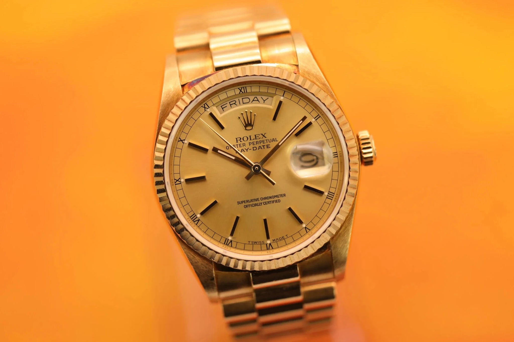 1987 Rolex Day-Date Ref. 18038 | Champagne Dial - Sierra Time Co