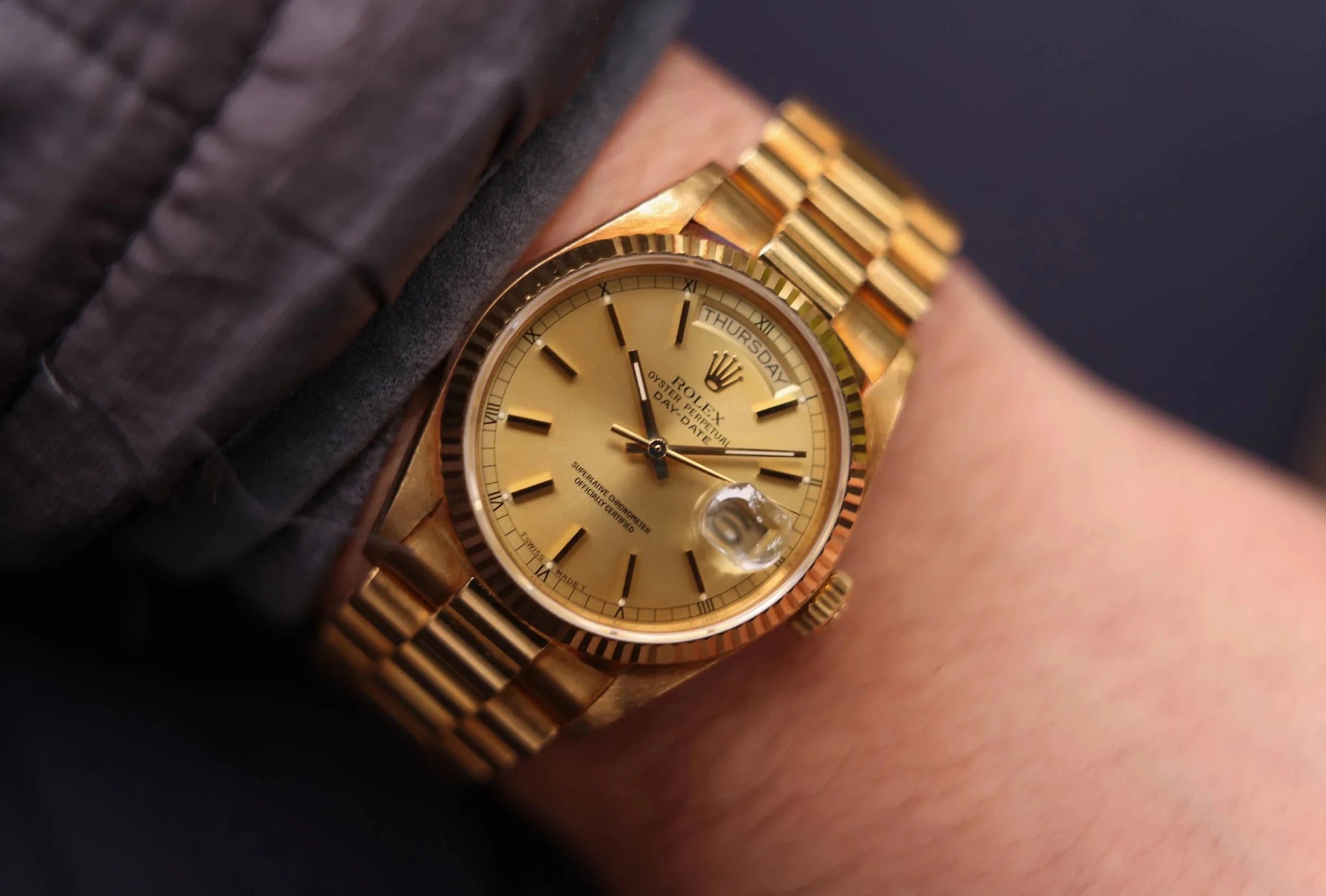 1987 Rolex Day-Date Ref. 18038 | Champagne Dial - Sierra Time Co
