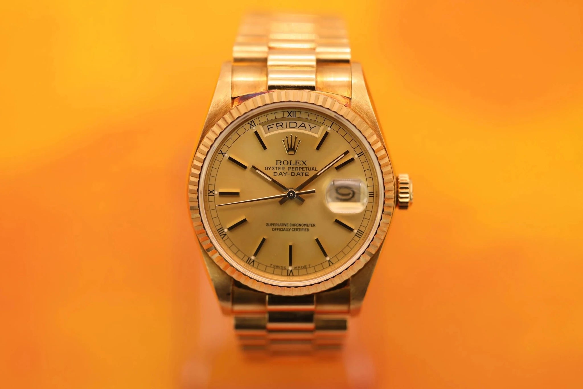 1987 Rolex Day-Date Ref. 18038 | Champagne Dial - Sierra Time Co