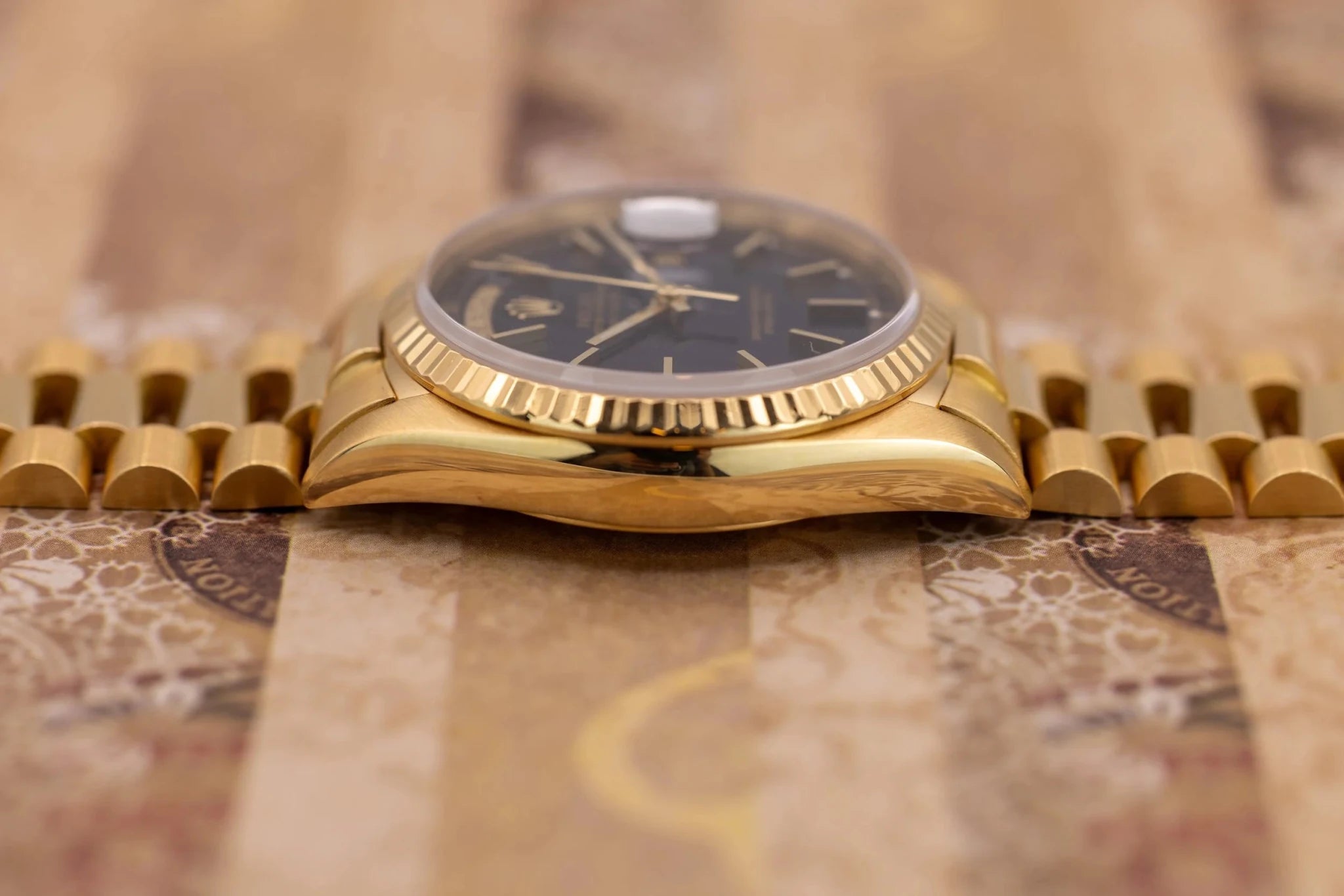 1987 Rolex Day-Date Ref. 18238 | Dark Blue Dial | RSC Card - Sierra Time Co