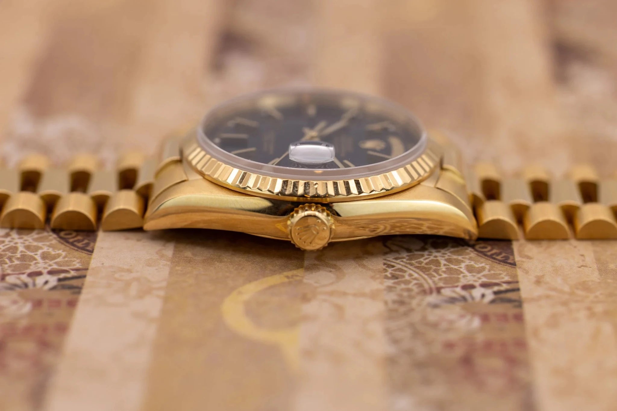 1987 Rolex Day-Date Ref. 18238 | Dark Blue Dial | RSC Card - Sierra Time Co