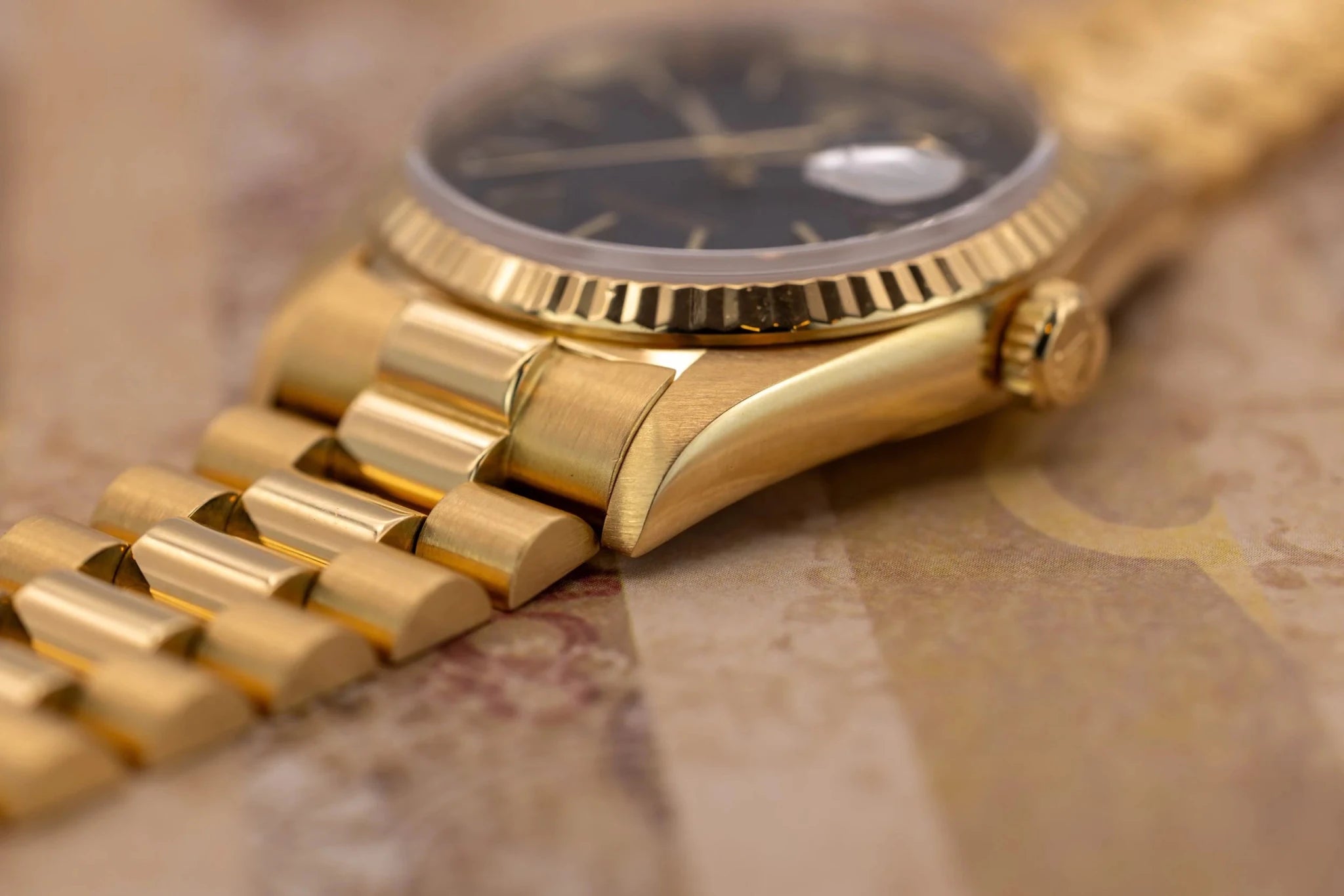 1987 Rolex Day-Date Ref. 18238 | Dark Blue Dial | RSC Card - Sierra Time Co