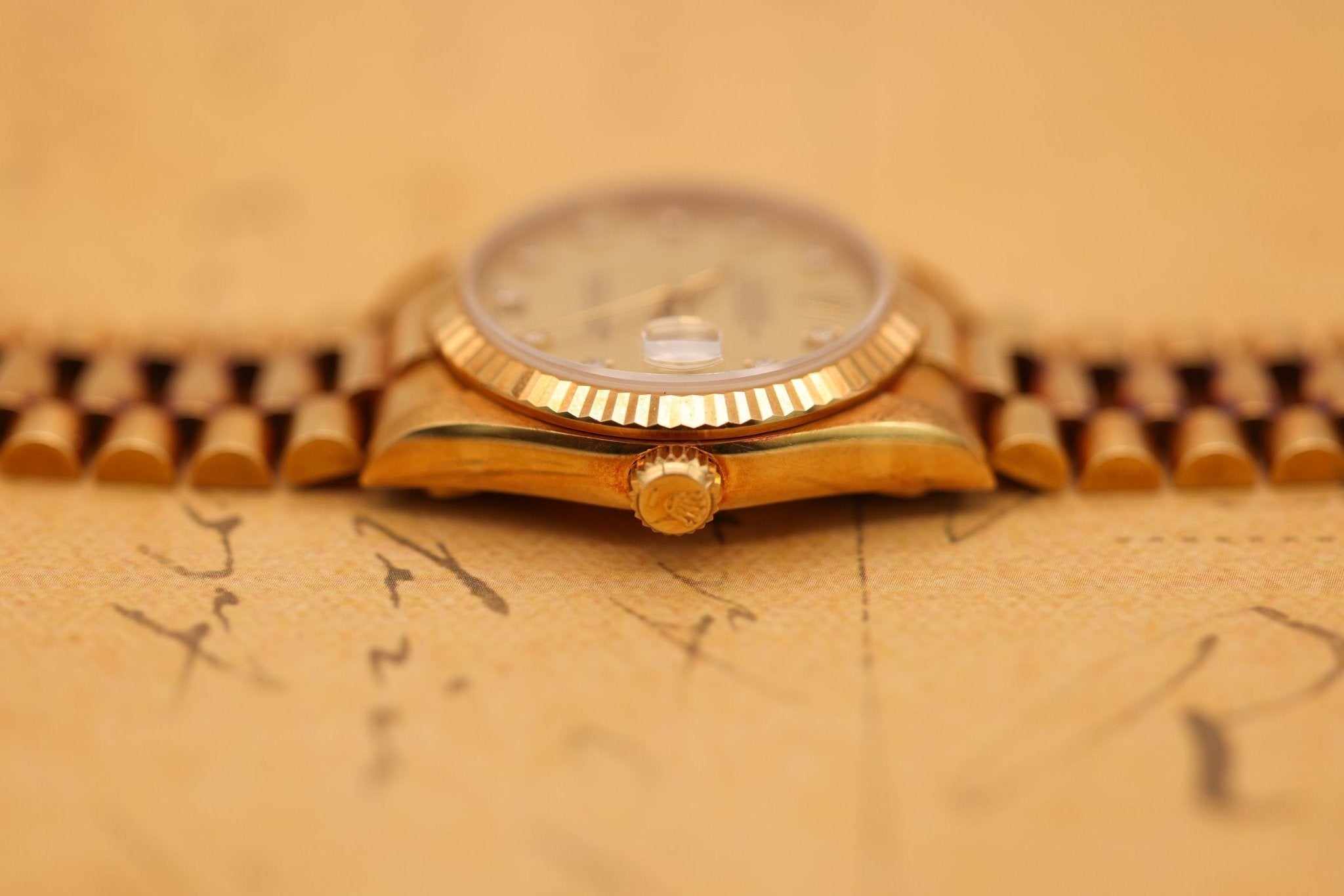 1987 Rolex Ladies Datejust Ref. 68278 | 18K Yellow Gold | Diamond Dial | Mint - Sierra Time Co