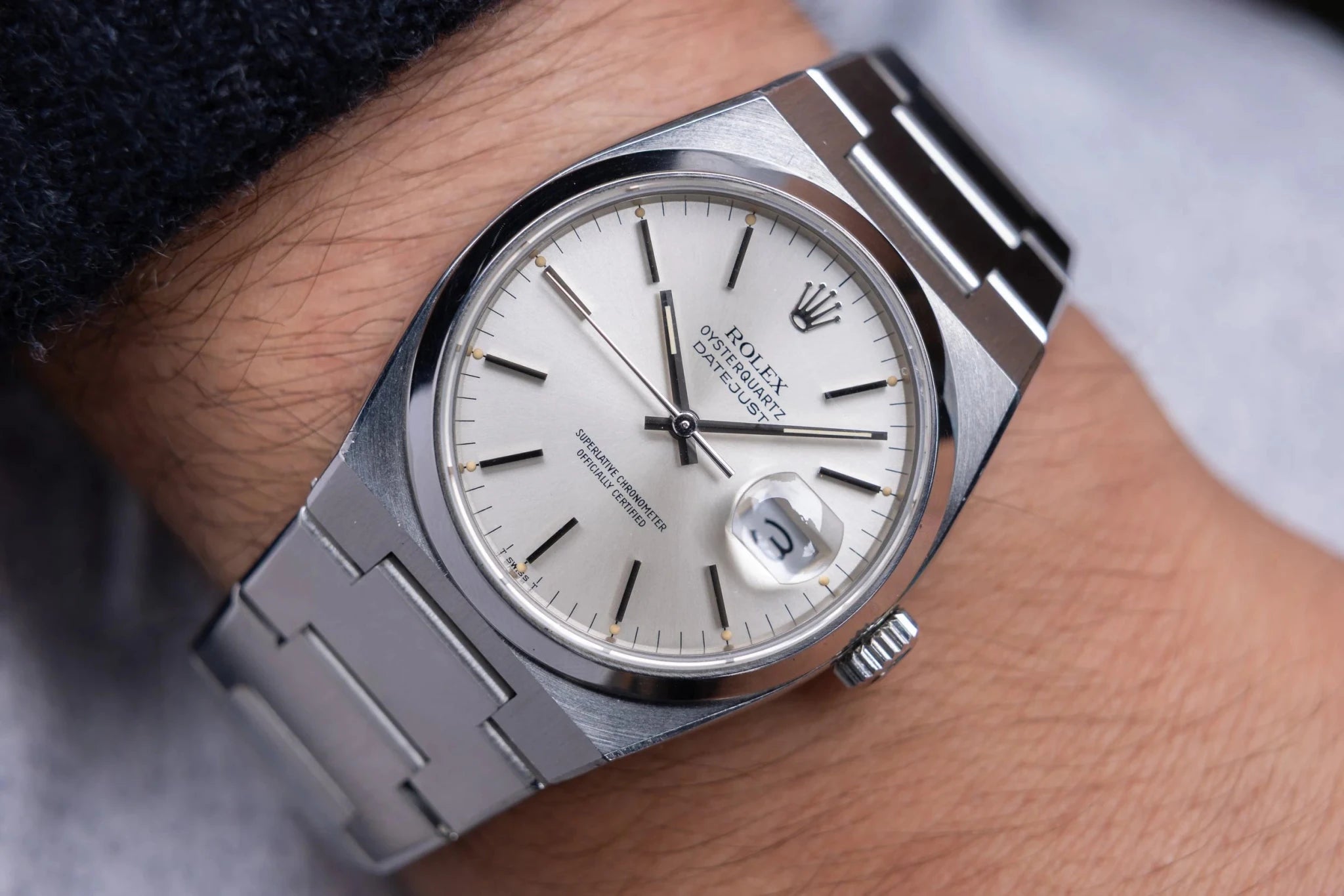 1987 Rolex Oysterquartz Ref. 17000 | Silver Dial - Sierra Time Co
