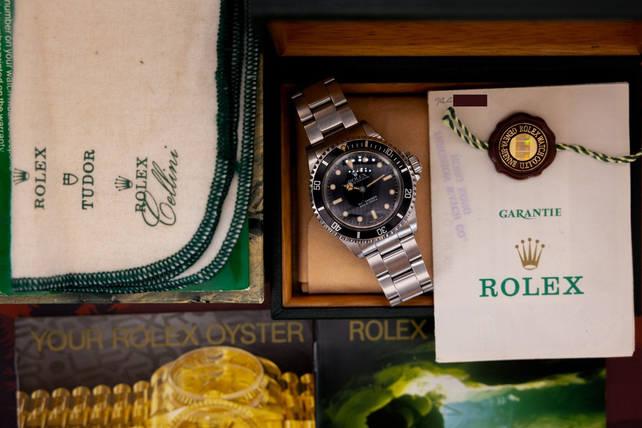 1987 Rolex Submariner Ref. 5513 | White Gold Surround | Tritium Dial | Box and Papers - Sierra Time Co