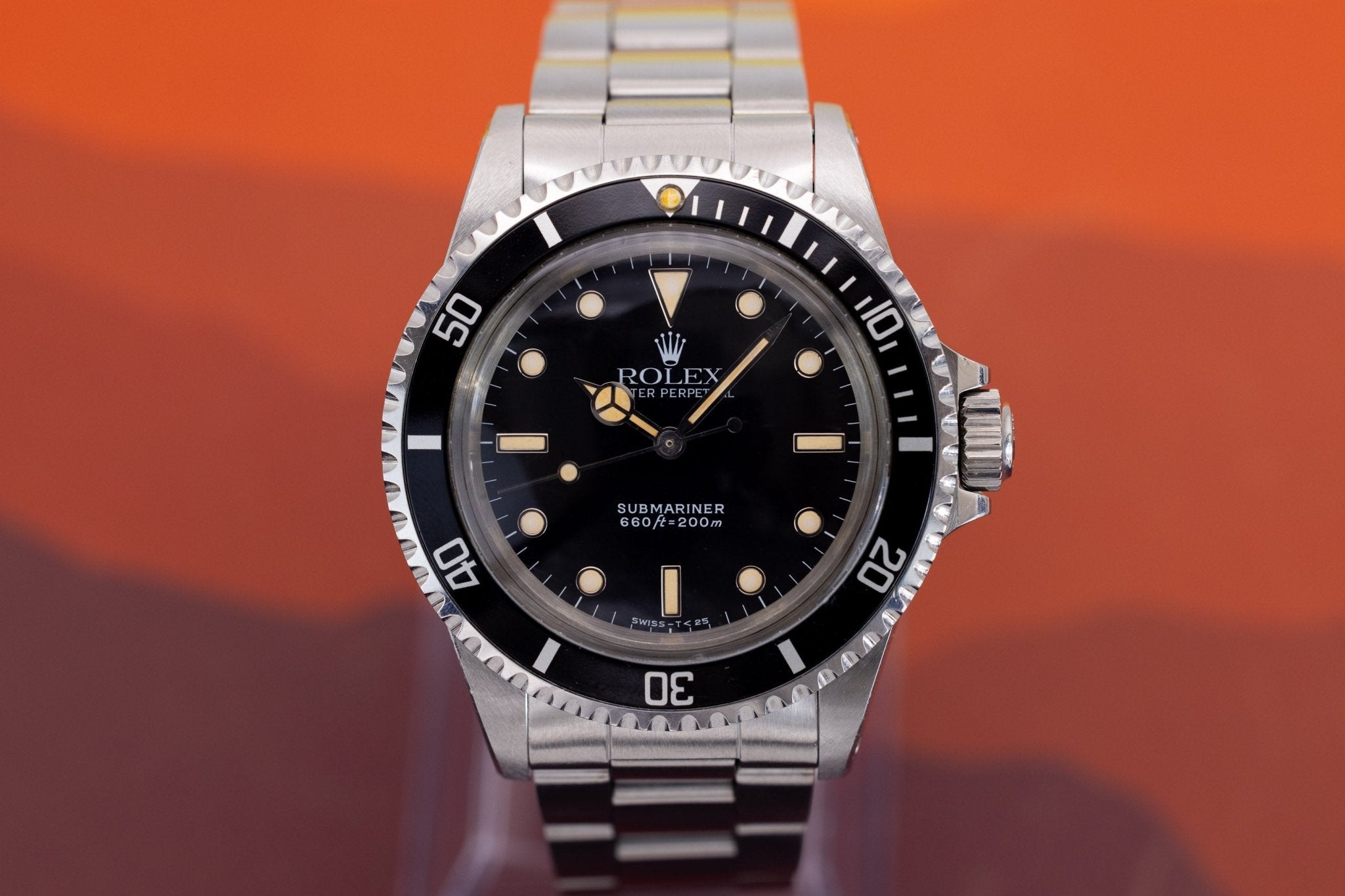 1987 Rolex Submariner Ref. 5513 | White Gold Surround | Tritium Dial | Box and Papers - Sierra Time Co
