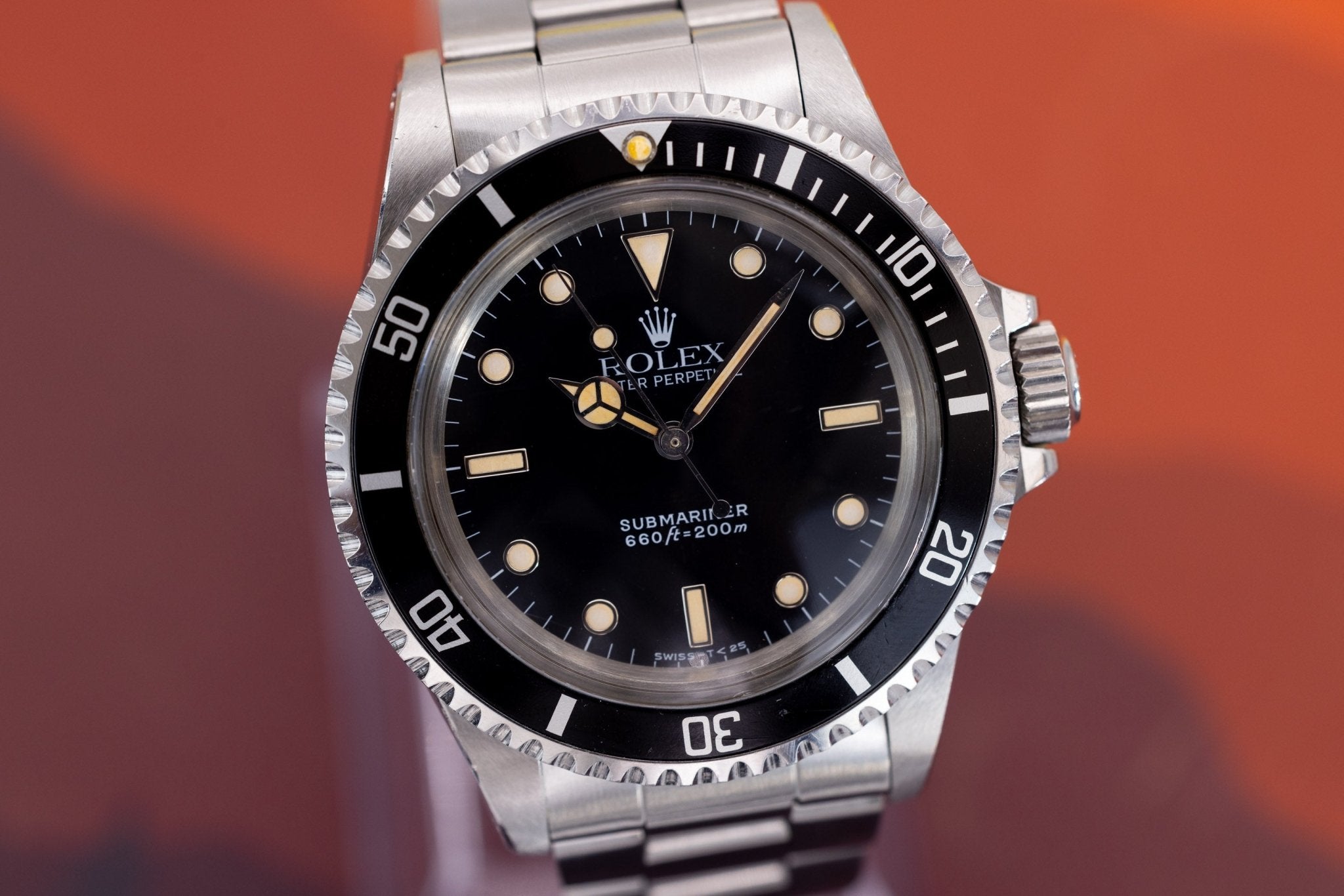 1987 Rolex Submariner Ref. 5513 | White Gold Surround | Tritium Dial | Box and Papers - Sierra Time Co