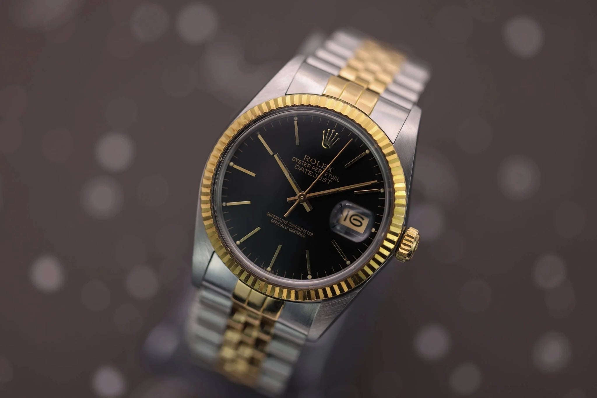 1988 Rolex Datejust Ref. 16013 | Black Dial | Box and Papers - Sierra Time Co