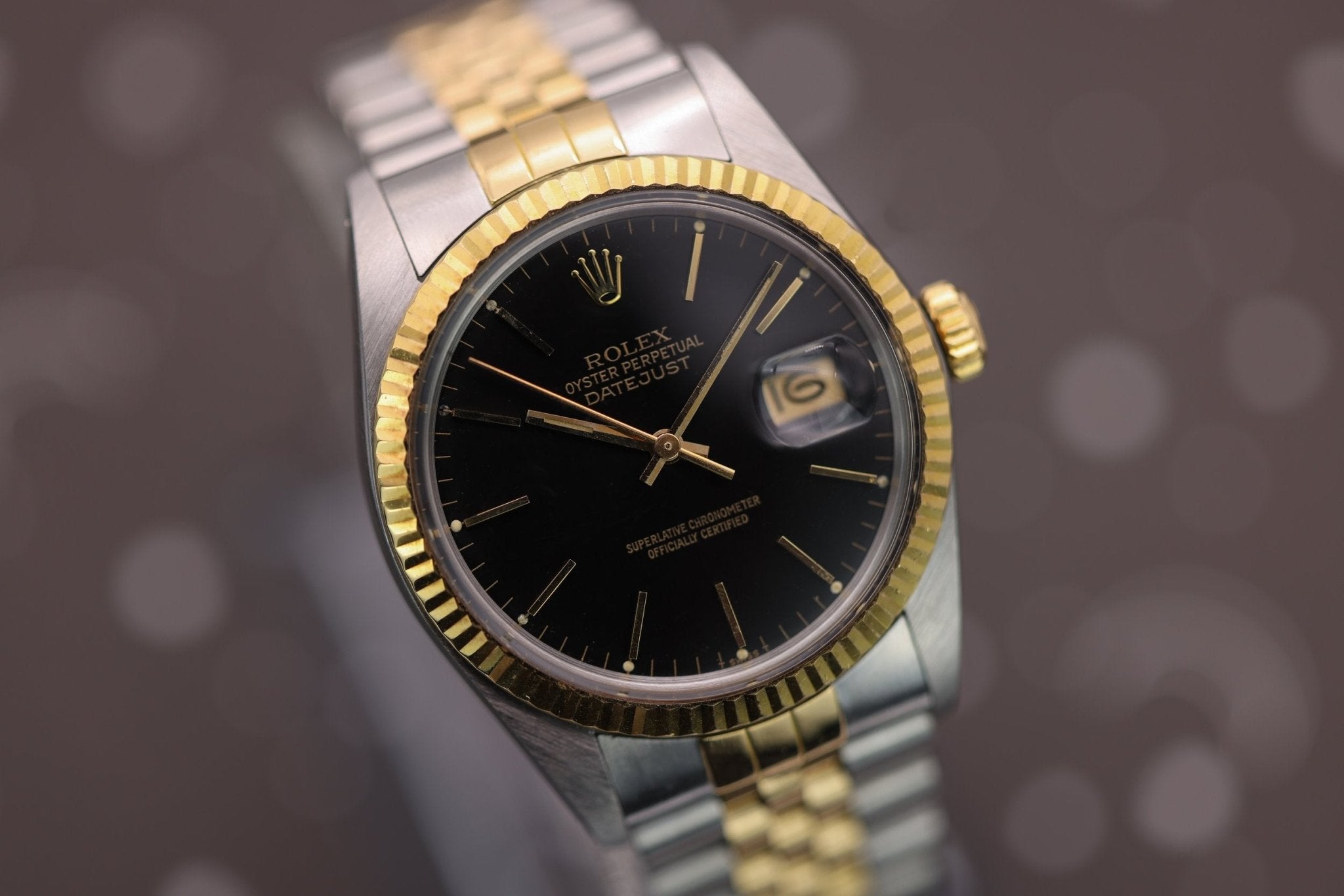 1988 Rolex Datejust Ref. 16013 | Black Dial | Box and Papers - Sierra Time Co