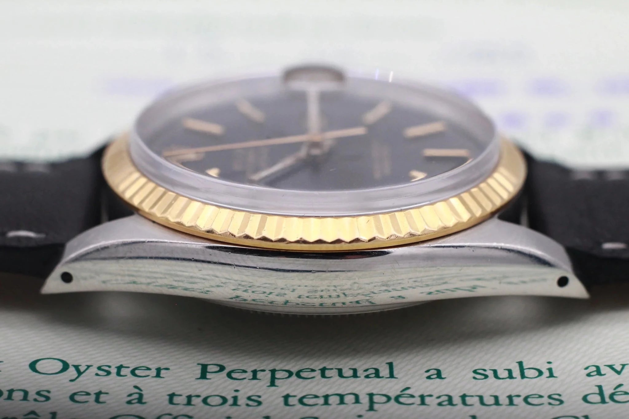 1988 Rolex Datejust Ref. 16013 Black Tapestry Dial | Papers - Sierra Time Co