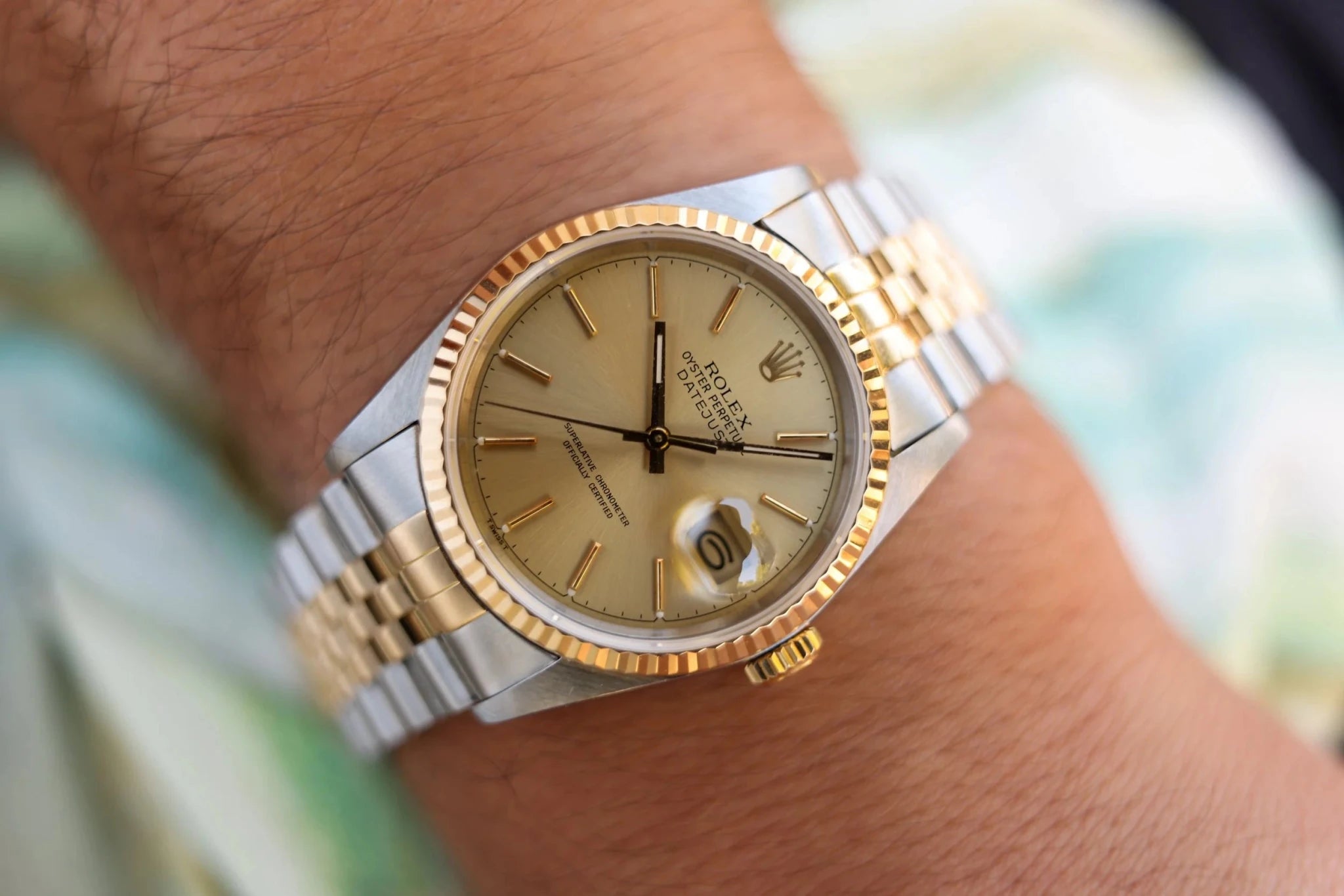 1988 Rolex Datejust Ref. 16233 | Champagne Dial | Box and Papers | Serviced - Sierra Time Co