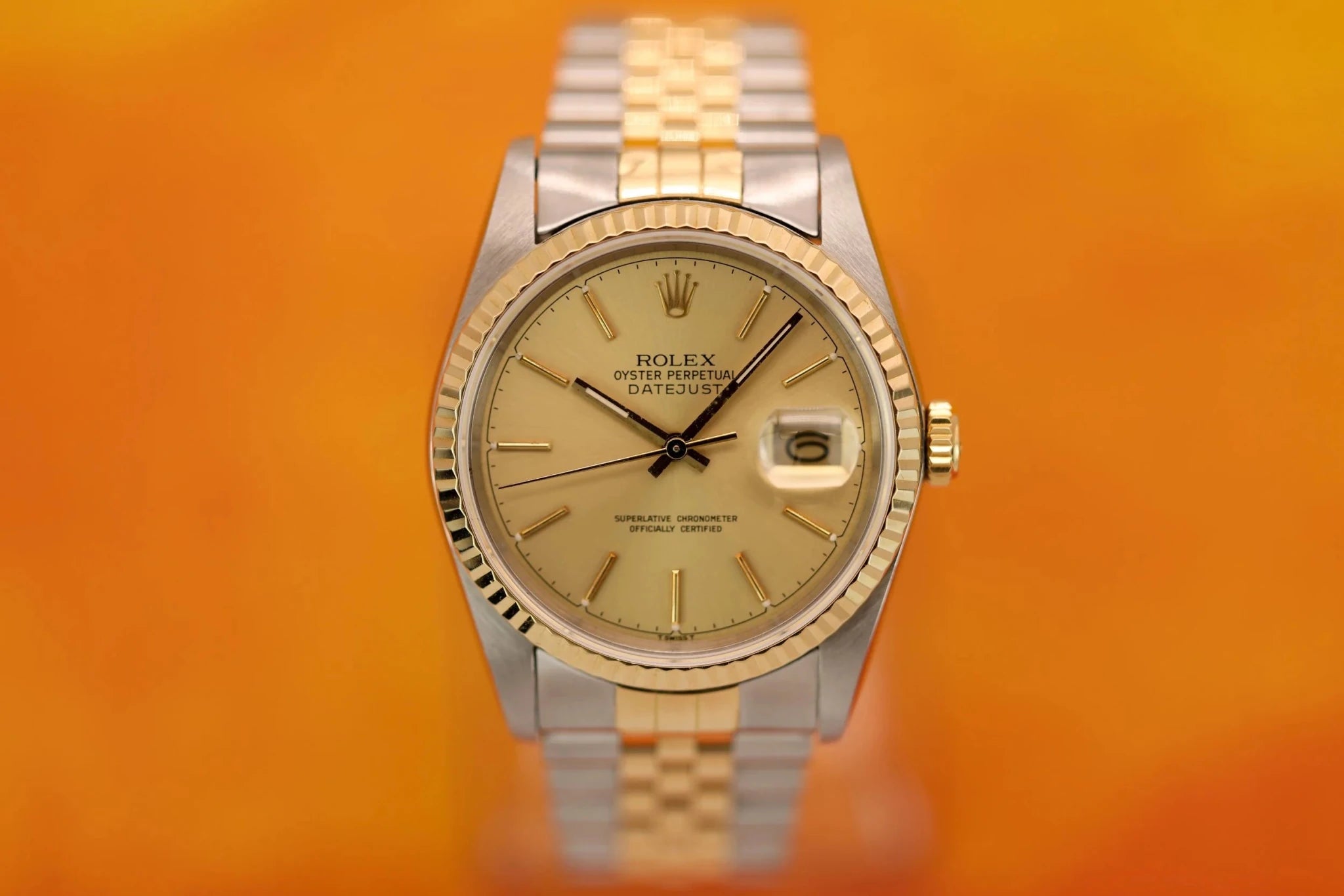 1988 Rolex Datejust Ref. 16233 | Champagne Dial | Box and Papers | Serviced - Sierra Time Co
