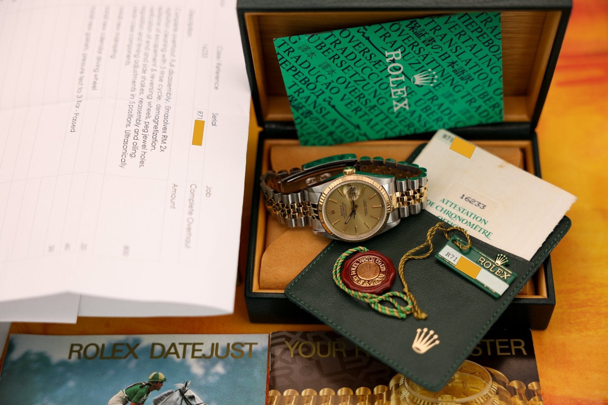 1988 Rolex Datejust Ref. 16233 | Champagne Dial | Box and Papers | Serviced - Sierra Time Co