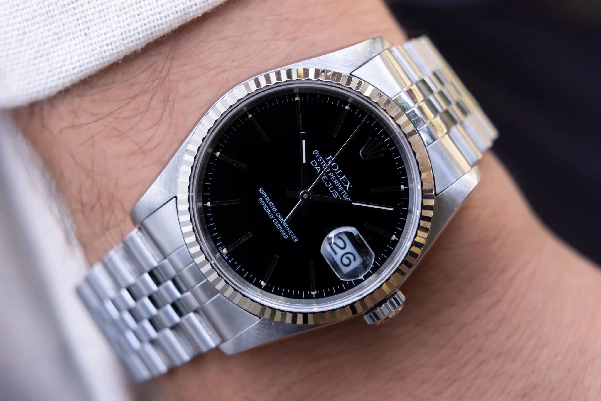 1988 Rolex Datejust Ref. 16234 | Black Dial - Sierra Time Co