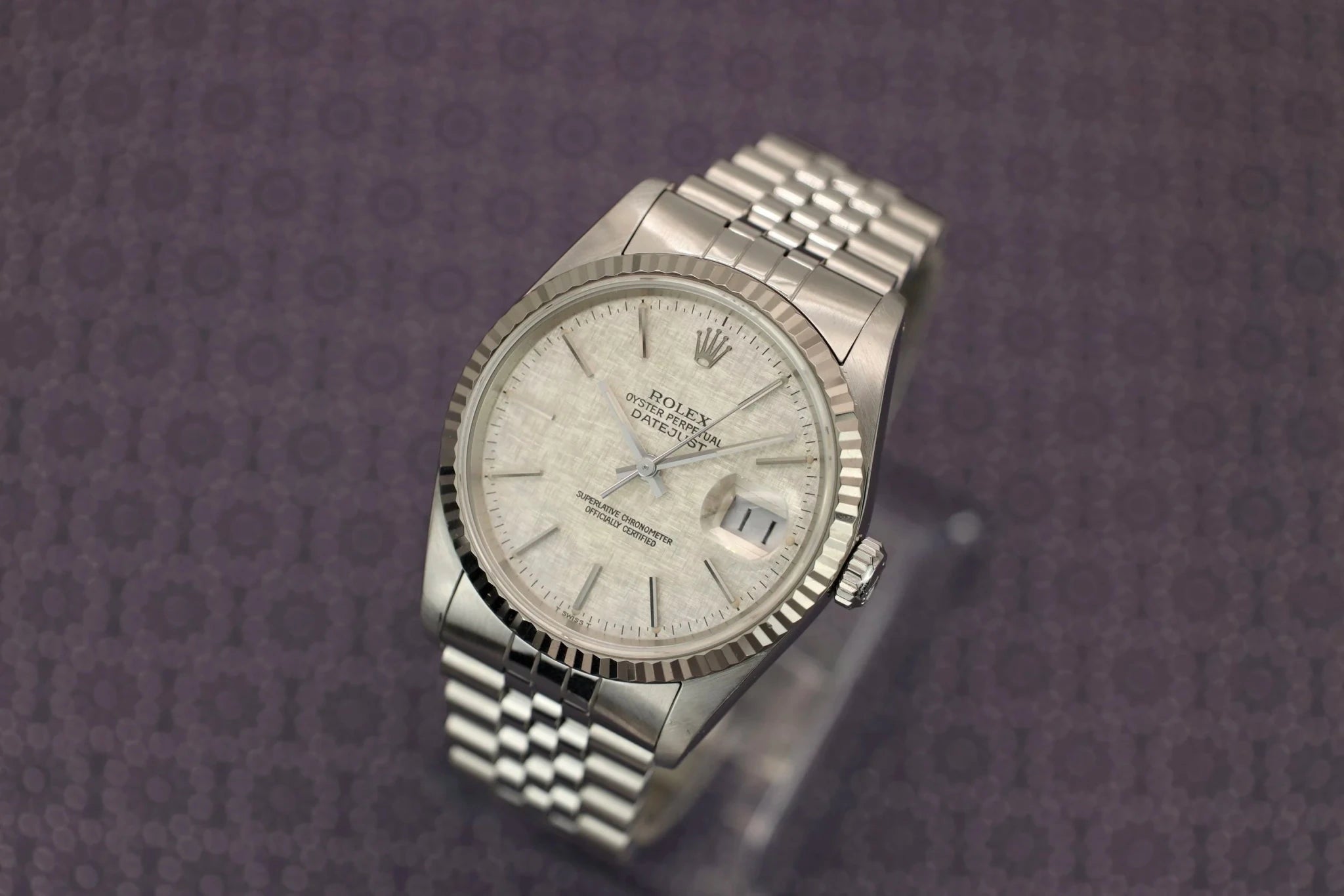 1988 Rolex Datejust Ref. 16234 | Linen Dial | Box and Papers - Sierra Time Co