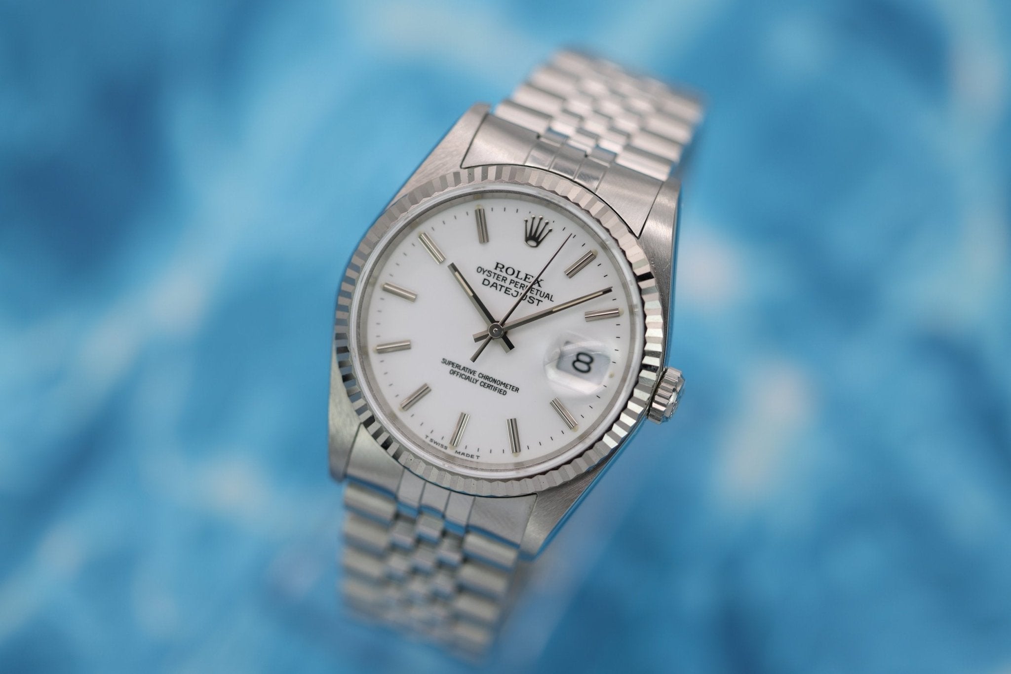 1988 Rolex Datejust Ref. 16234 | White Dial - Sierra Time Co