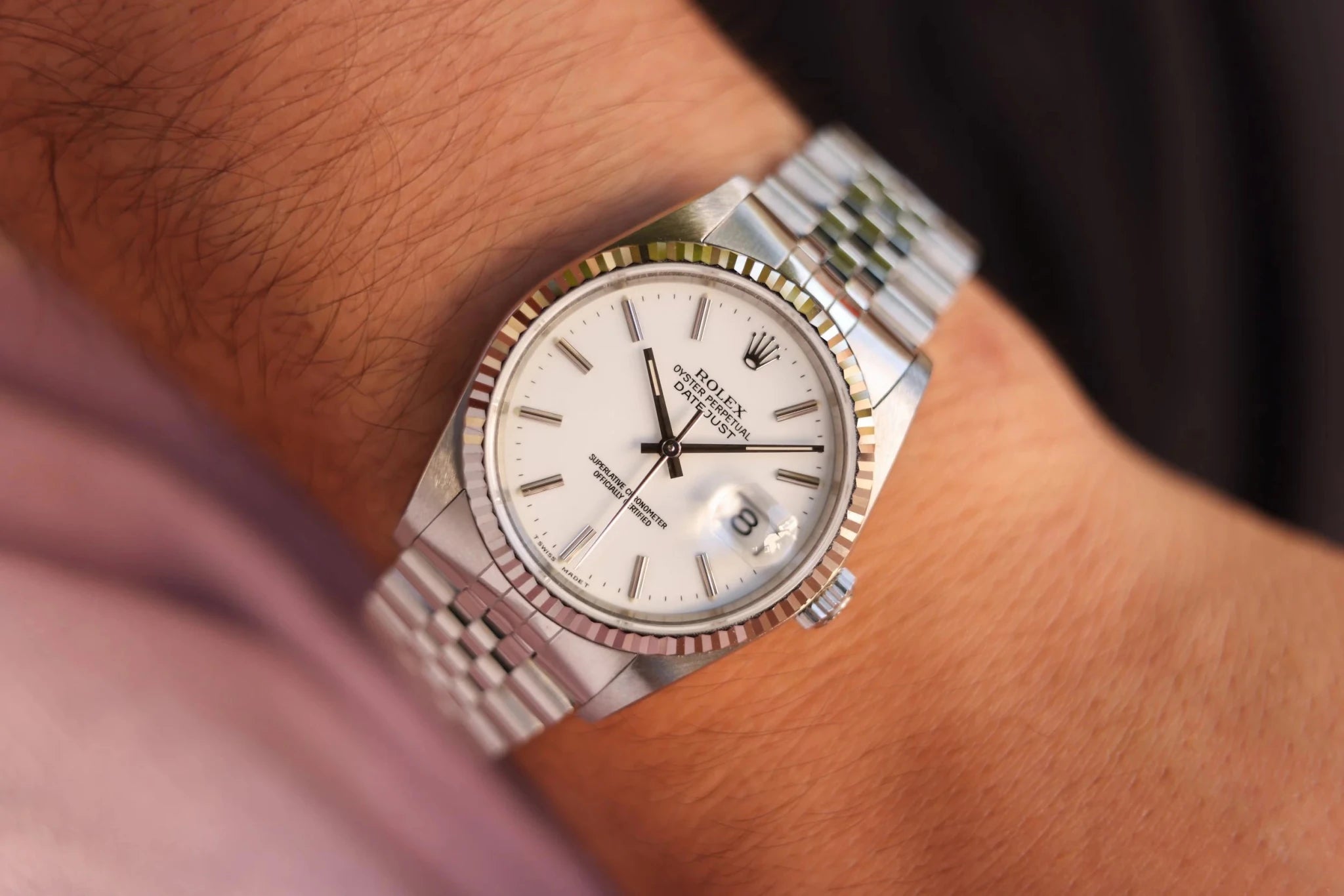 1988 Rolex Datejust Ref. 16234 | White Dial - Sierra Time Co