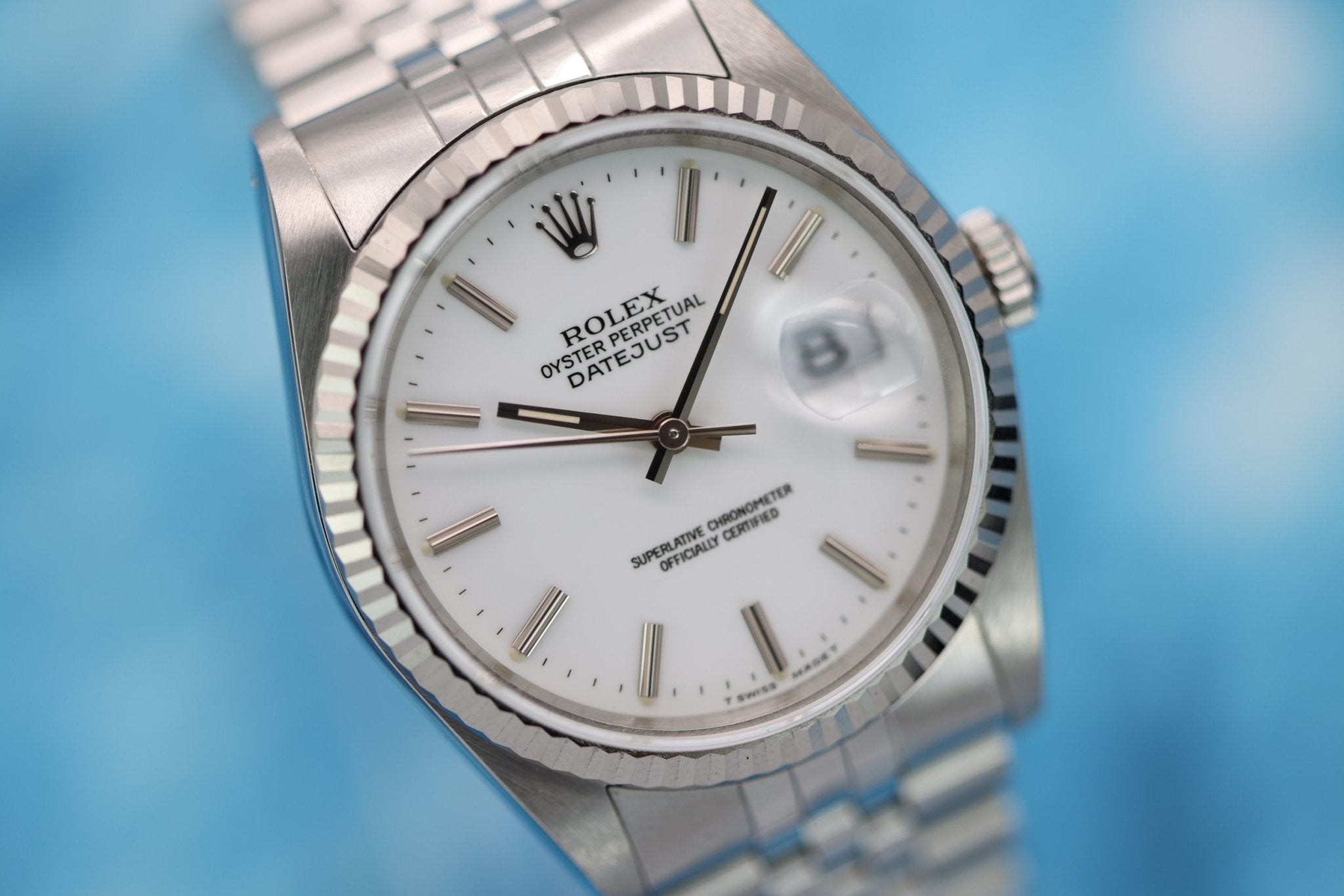 1988 Rolex Datejust Ref. 16234 | White Dial - Sierra Time Co