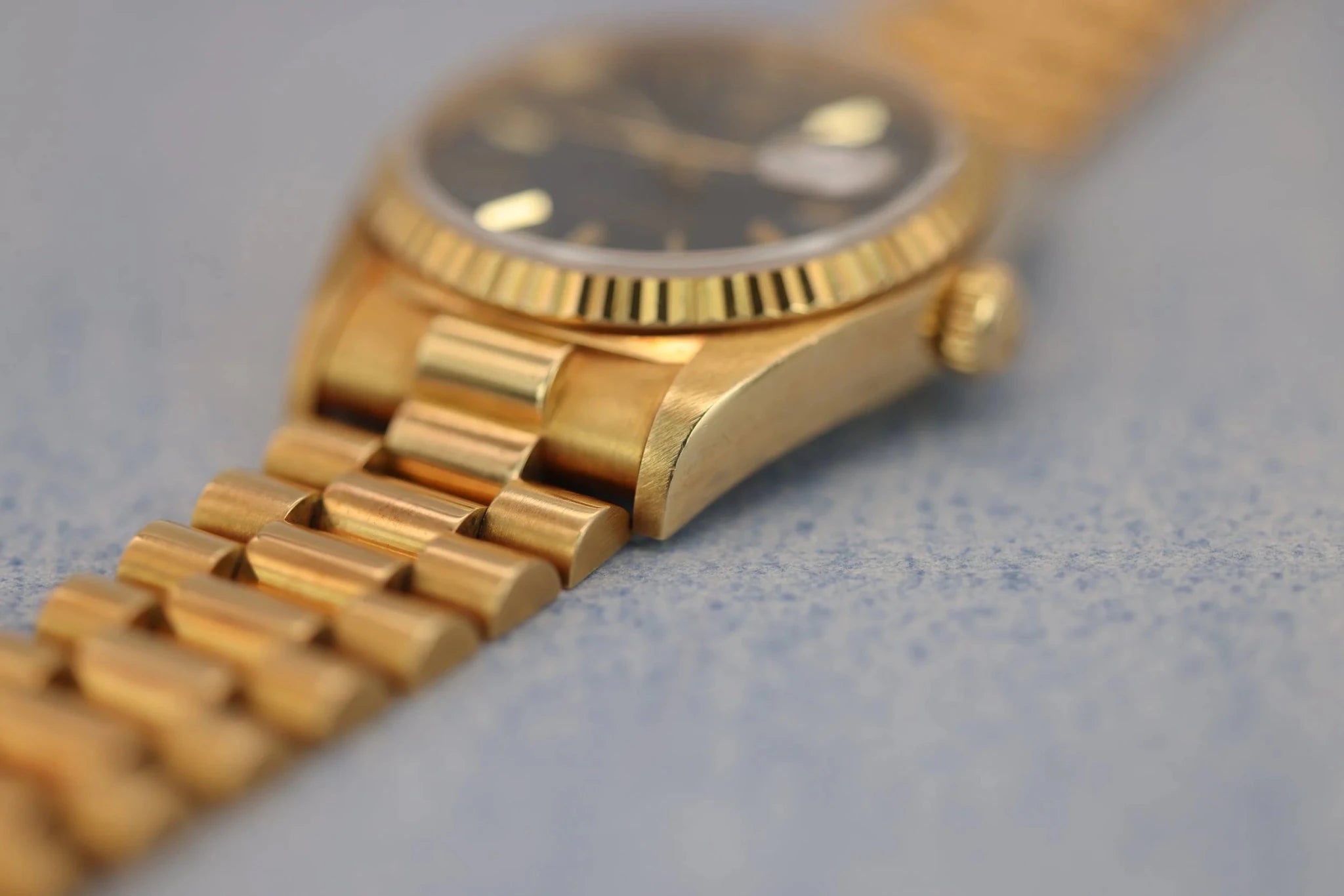 1988 Rolex Day-Date Ref. 18038 | Blue Dial | Papers - Sierra Time Co