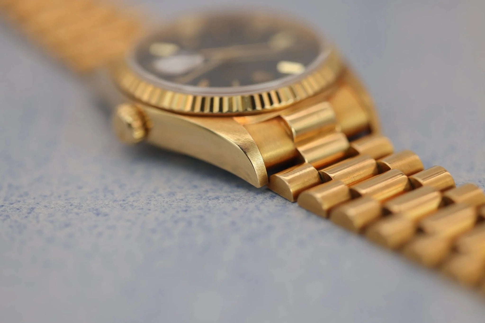 1988 Rolex Day-Date Ref. 18038 | Blue Dial | Papers - Sierra Time Co