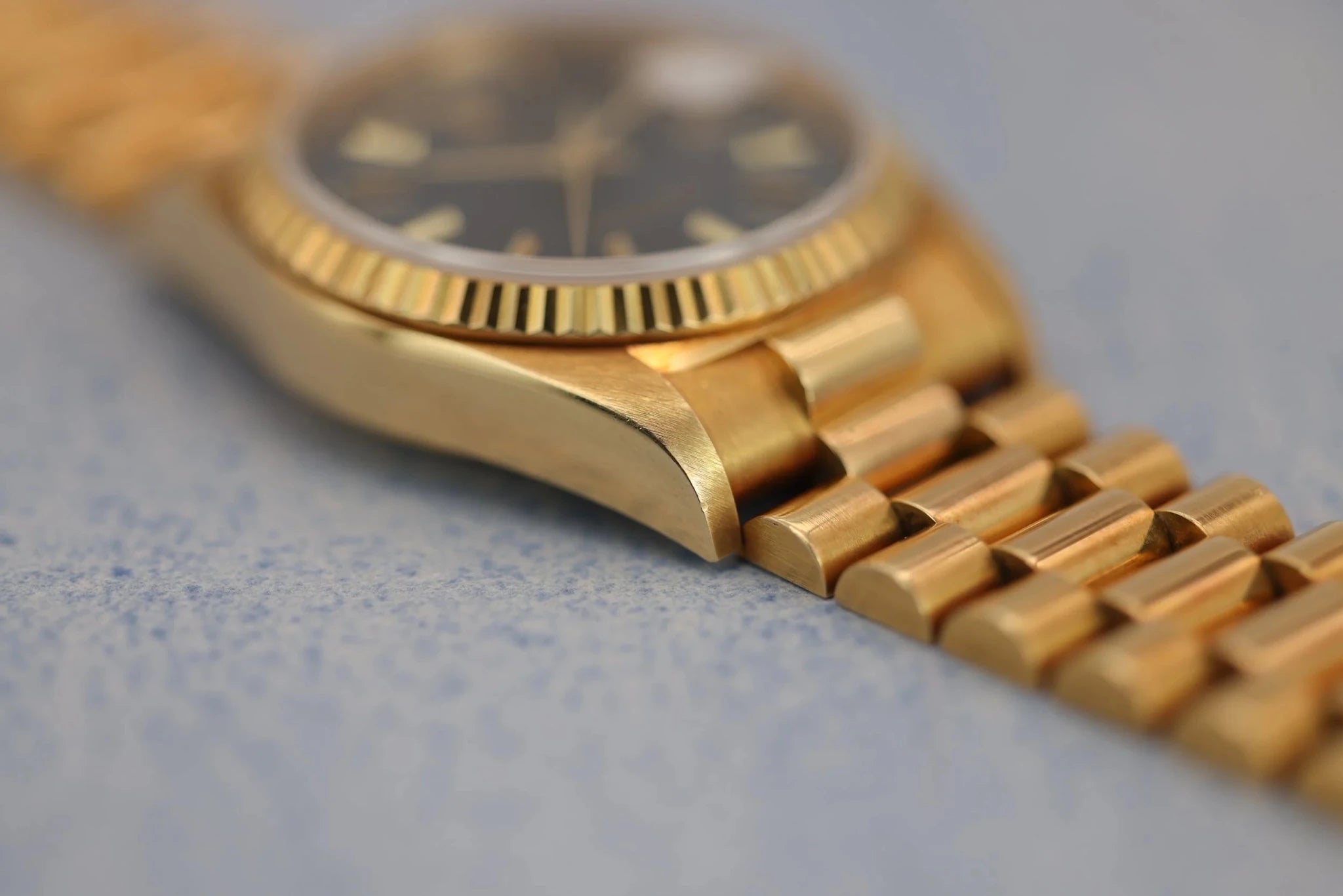 1988 Rolex Day-Date Ref. 18038 | Blue Dial | Papers - Sierra Time Co