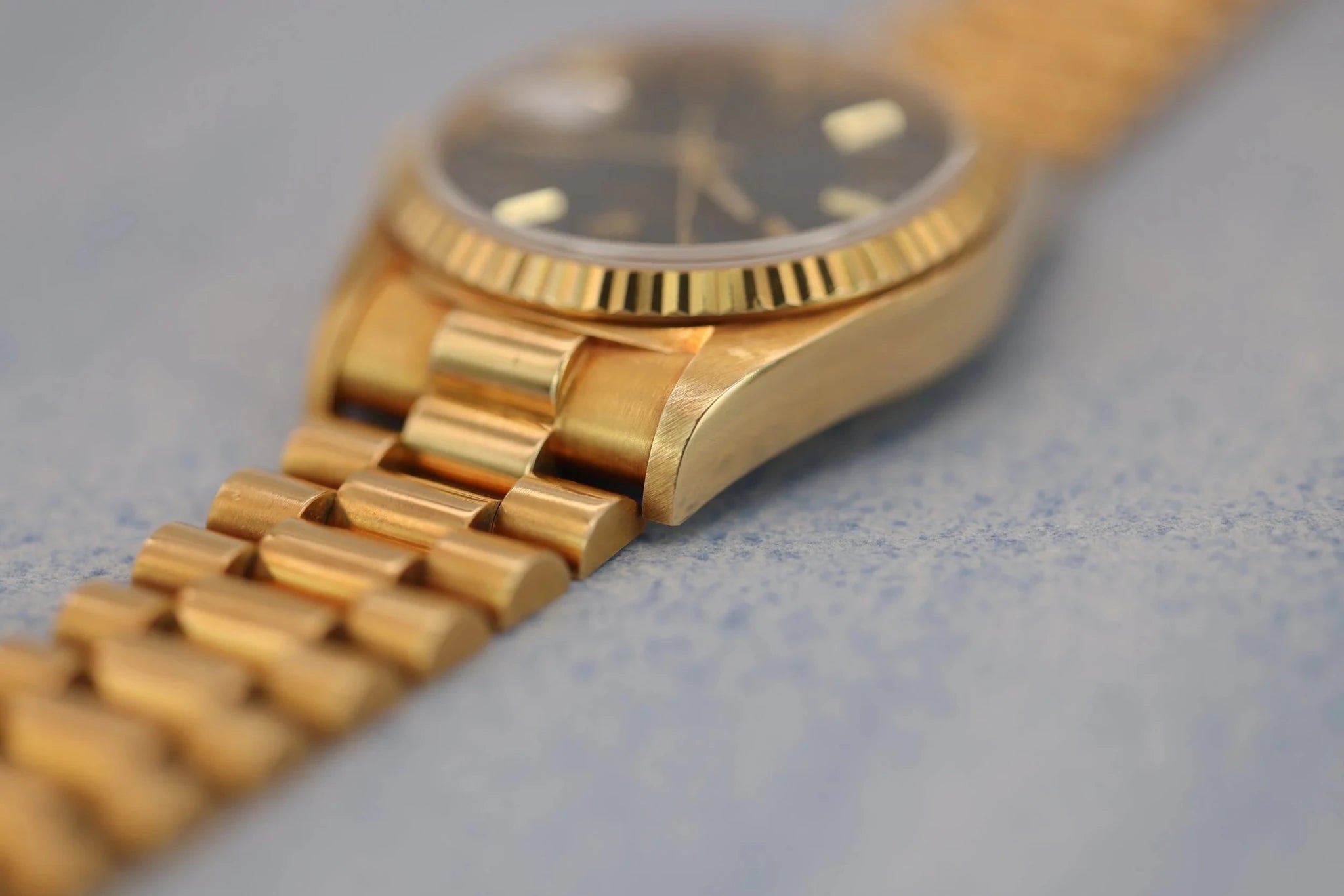 1988 Rolex Day-Date Ref. 18038 | Blue Dial | Papers - Sierra Time Co