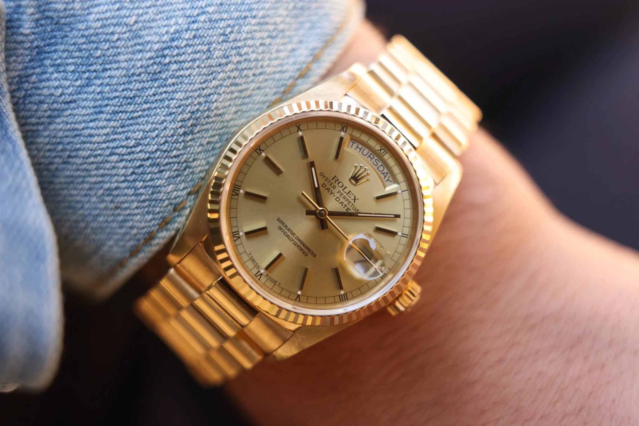 1988 Rolex Day-Date Ref. 18038 | Box and Papers - Sierra Time Co