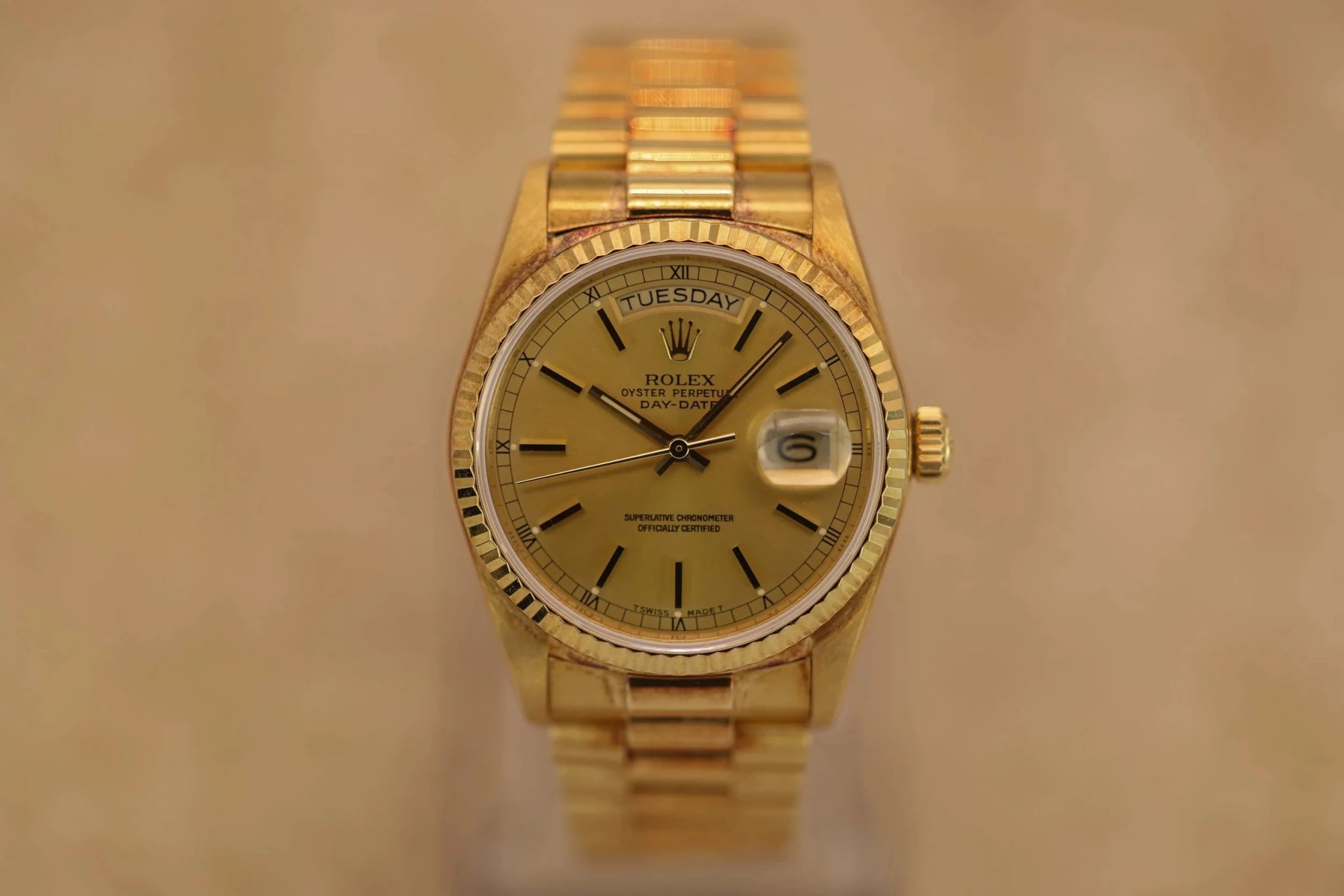 1988 Rolex Day-Date Ref. 18038 | Champagne Dial - Sierra Time Co
