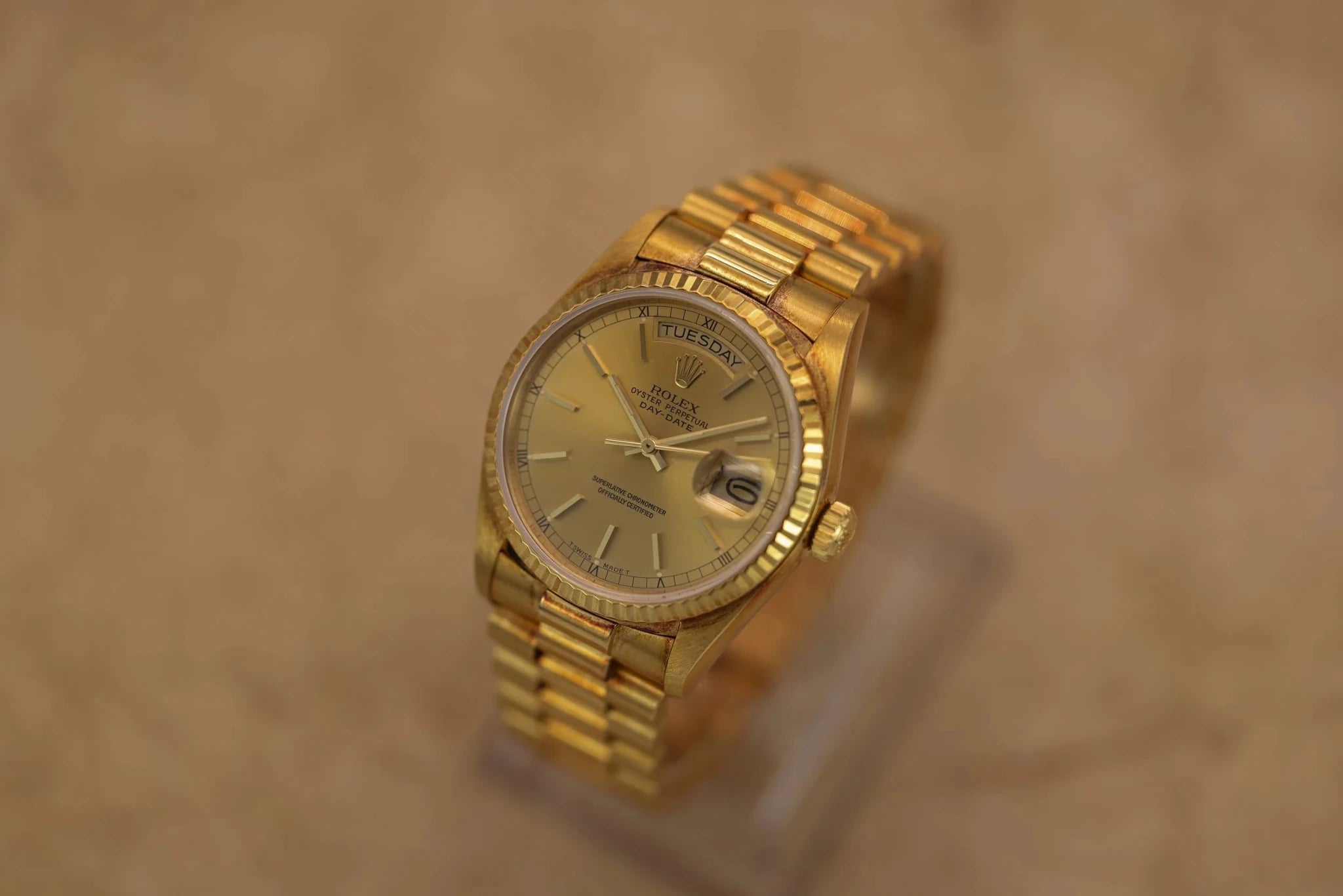 1988 Rolex Day-Date Ref. 18038 | Champagne Dial - Sierra Time Co