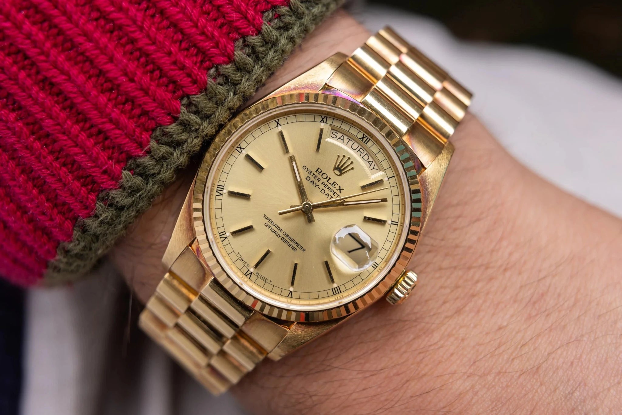 1988 Rolex Day-Date Ref. 18038 | Champagne Dial | Excellent Condition - Sierra Time Co
