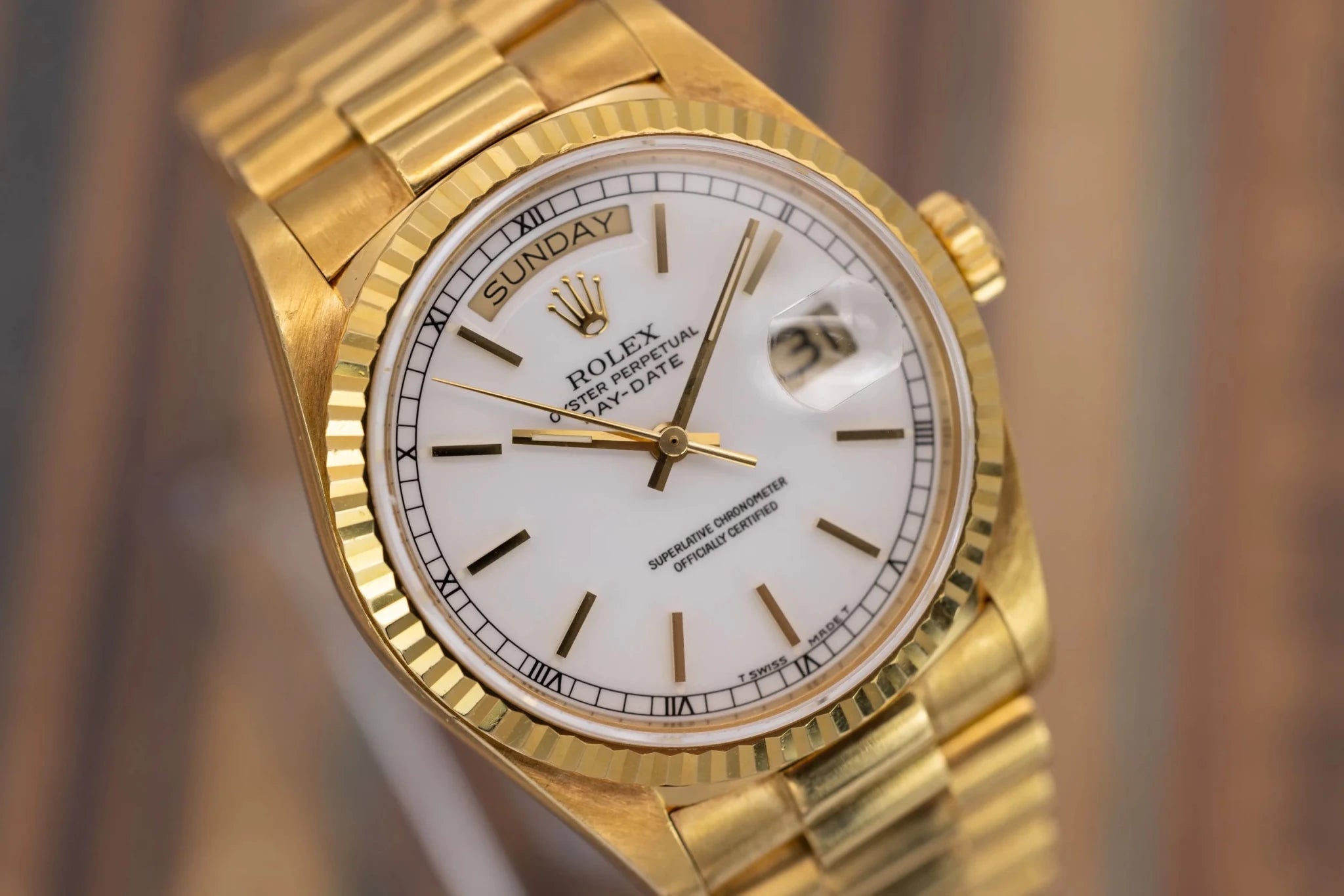 1988 Rolex Day-Date Ref. 18038 | White Dial - Sierra Time Co