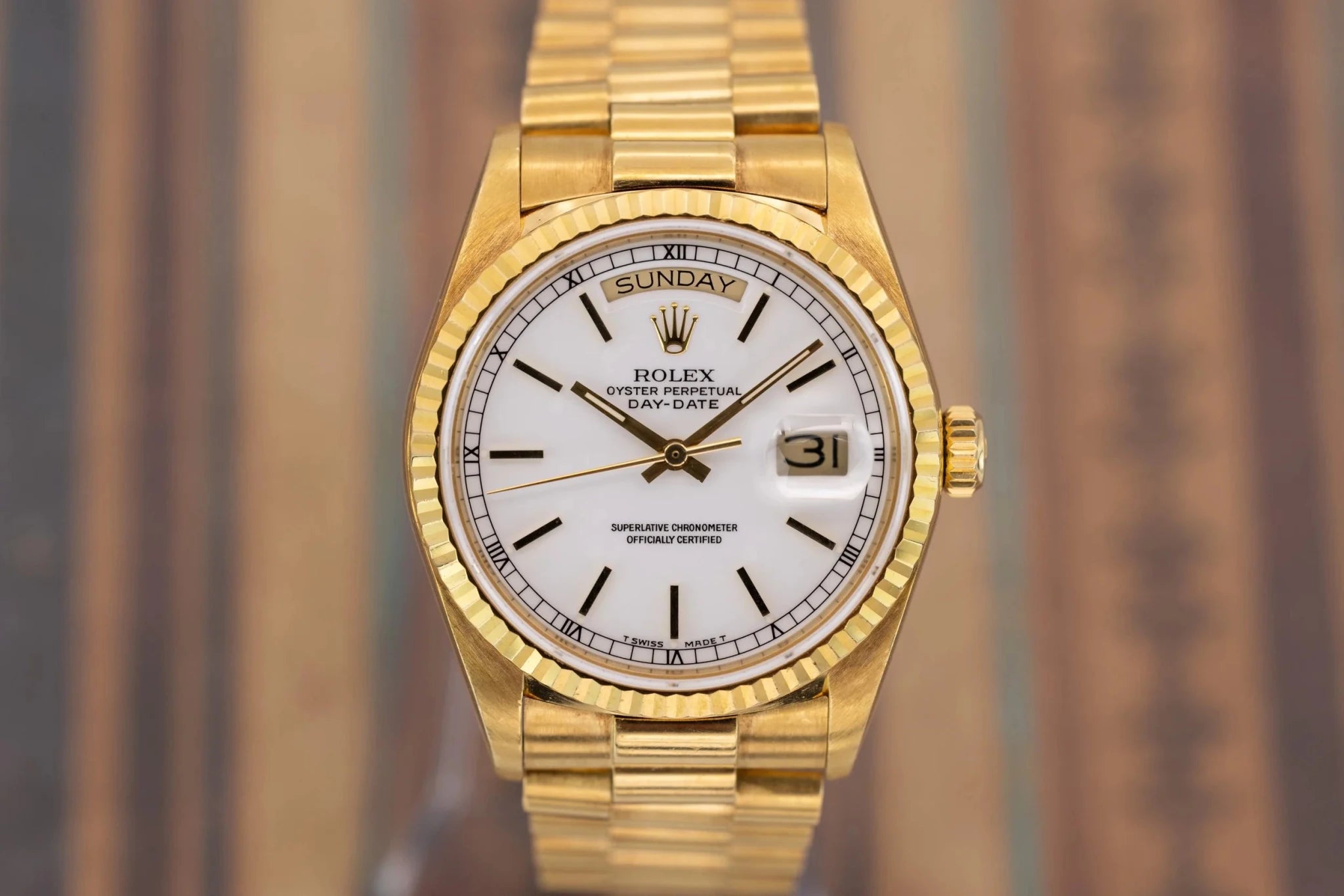 1988 Rolex Day-Date Ref. 18038 | White Dial - Sierra Time Co