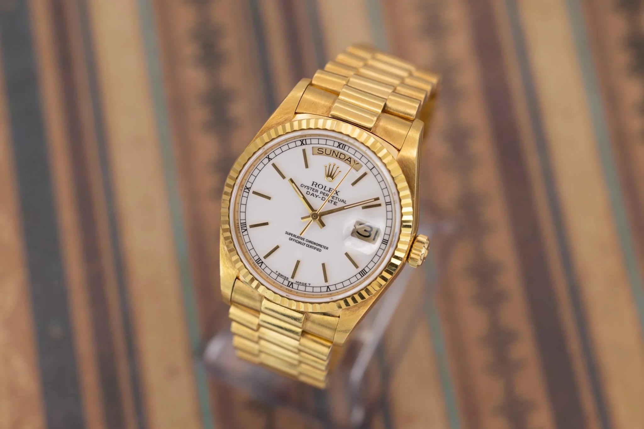 1988 Rolex Day-Date Ref. 18038 | White Dial - Sierra Time Co