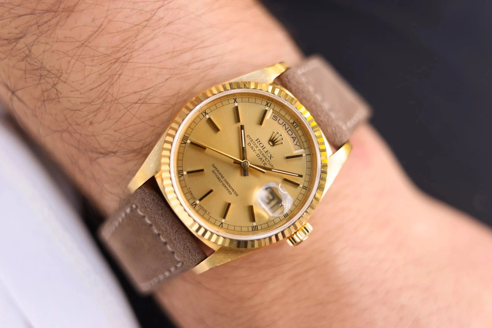 1988 Rolex Day-Date Ref. 18238 | Champagne Dial - Sierra Time Co