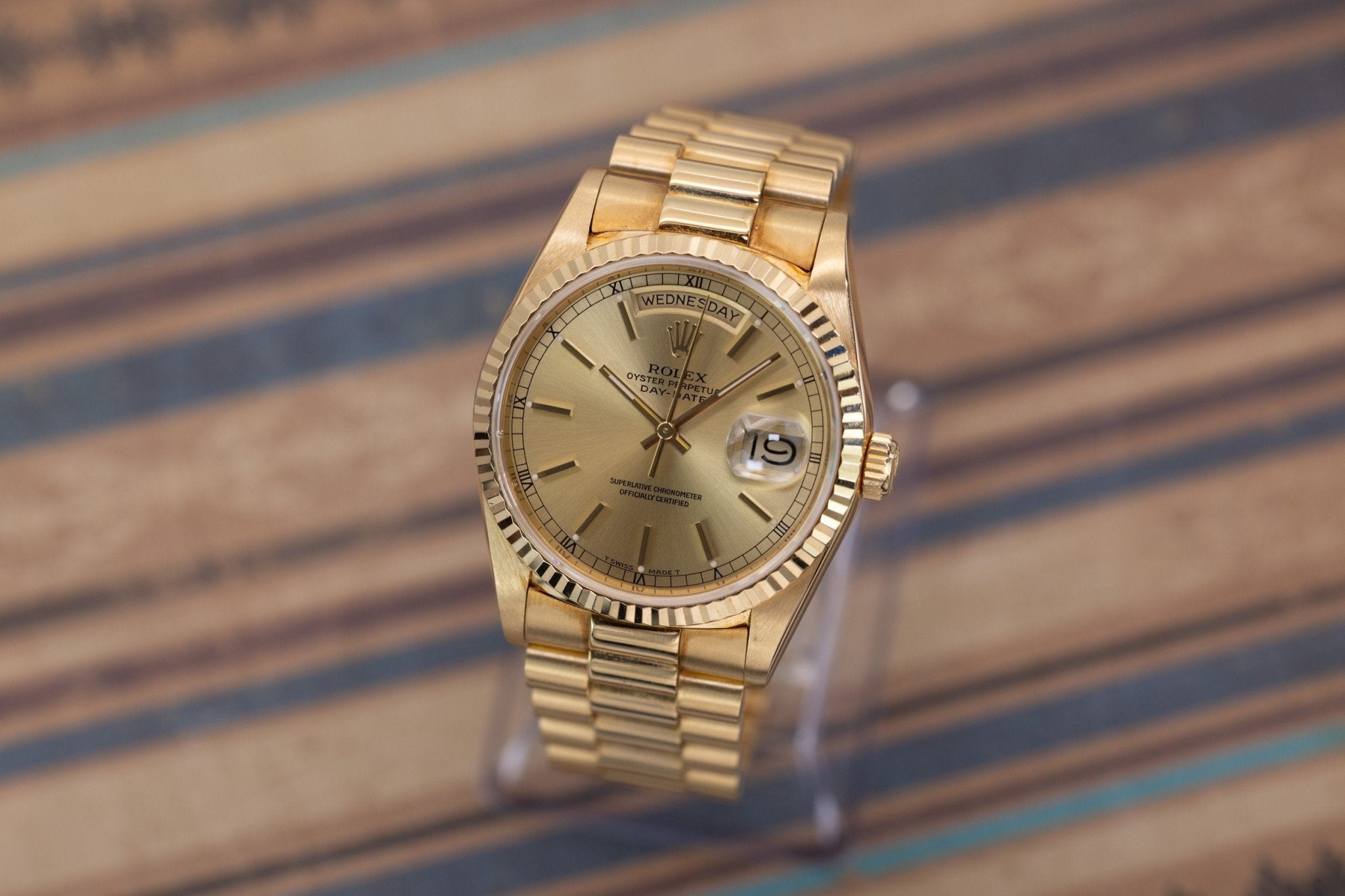 1988 Rolex Day-Date Ref. 18238 | Champagne Dial | Box and Papers - Sierra Time Co