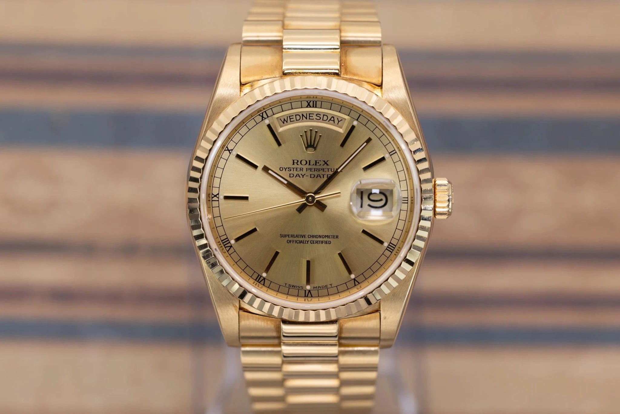 1988 Rolex Day-Date Ref. 18238 | Champagne Dial | Box and Papers - Sierra Time Co
