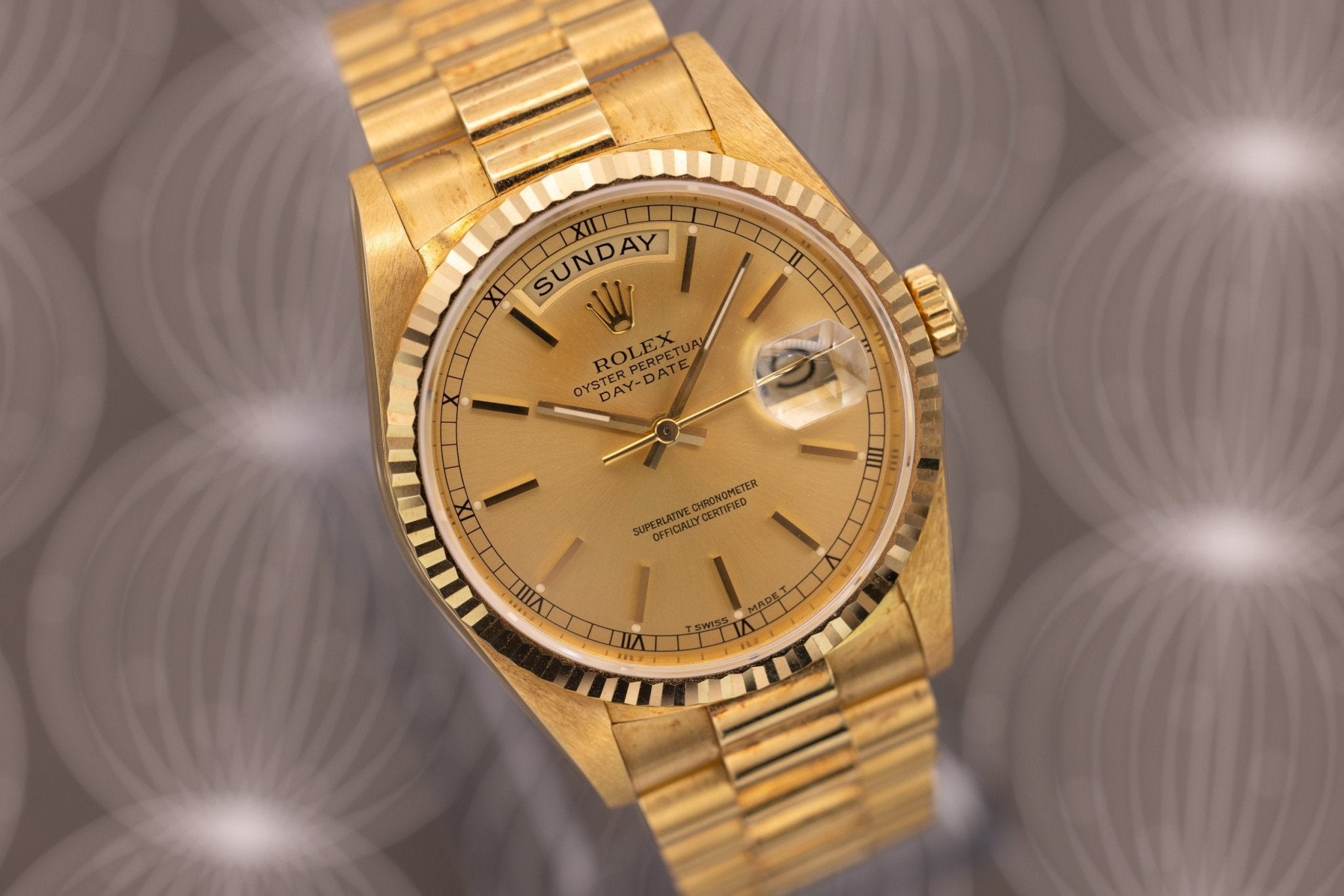 1988 Rolex Day-Date Ref. 18238 | Mint Condition | Champagne Dial - Sierra Time Co