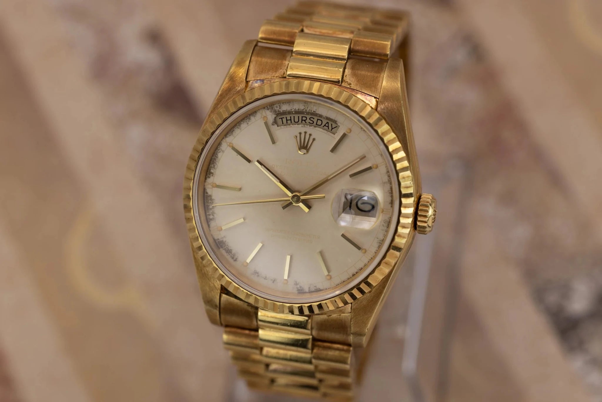 1988 Rolex Day-Date Ref. 18238 | Tropical Ghost Dial - Sierra Time Co