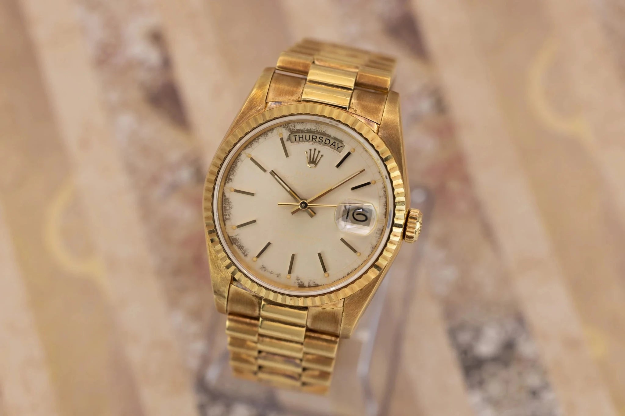1988 Rolex Day-Date Ref. 18238 | Tropical Ghost Dial - Sierra Time Co