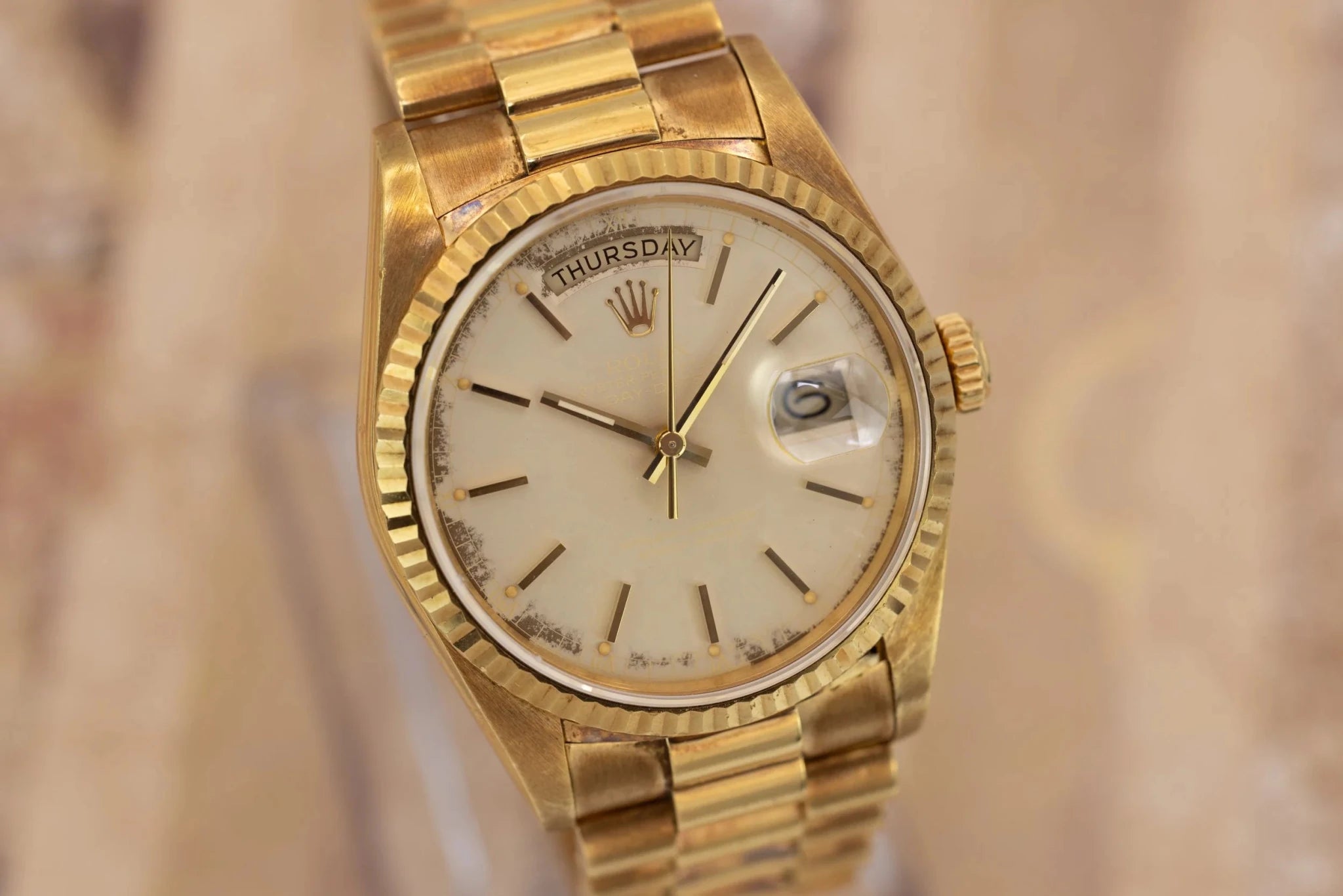 1988 Rolex Day-Date Ref. 18238 | Tropical Ghost Dial - Sierra Time Co