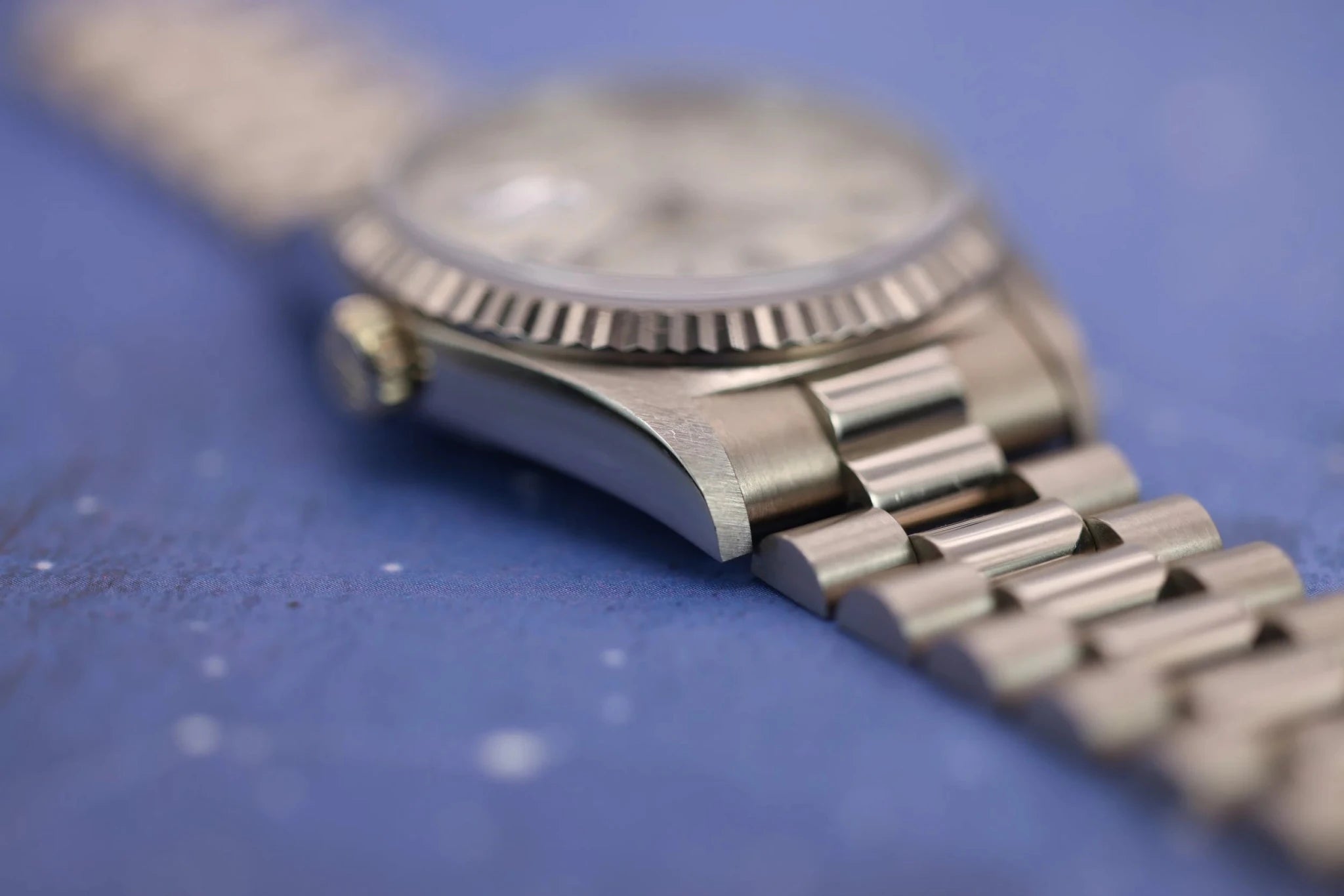 1988 Rolex Day-Date Ref. 18239 | Silver Stick Dial - Sierra Time Co