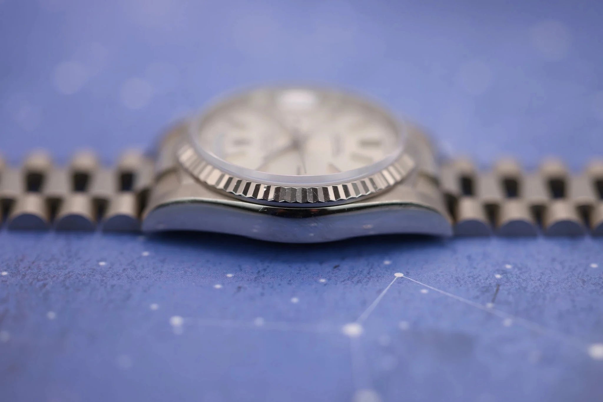 1988 Rolex Day-Date Ref. 18239 | Silver Stick Dial - Sierra Time Co