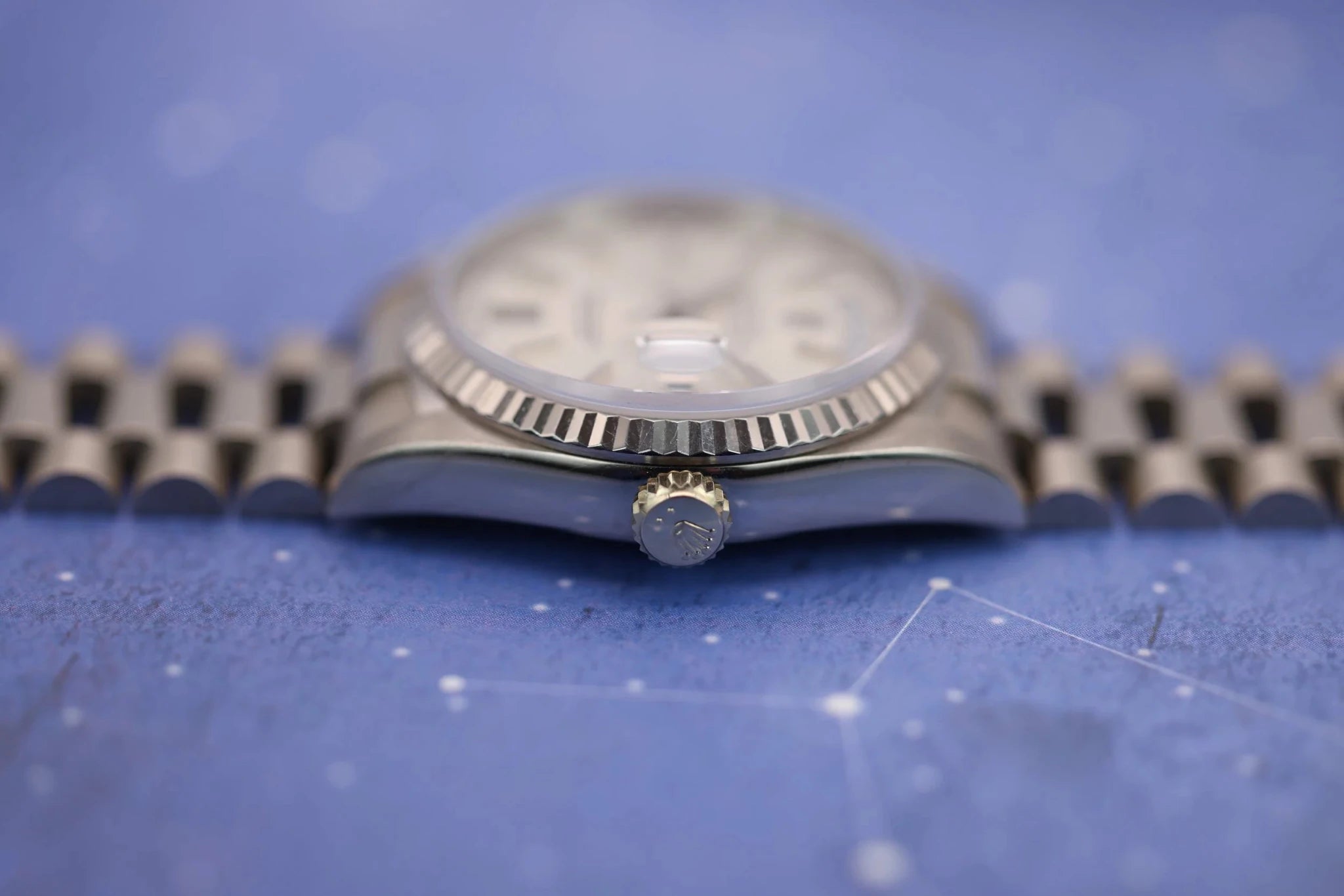 1988 Rolex Day-Date Ref. 18239 | Silver Stick Dial - Sierra Time Co