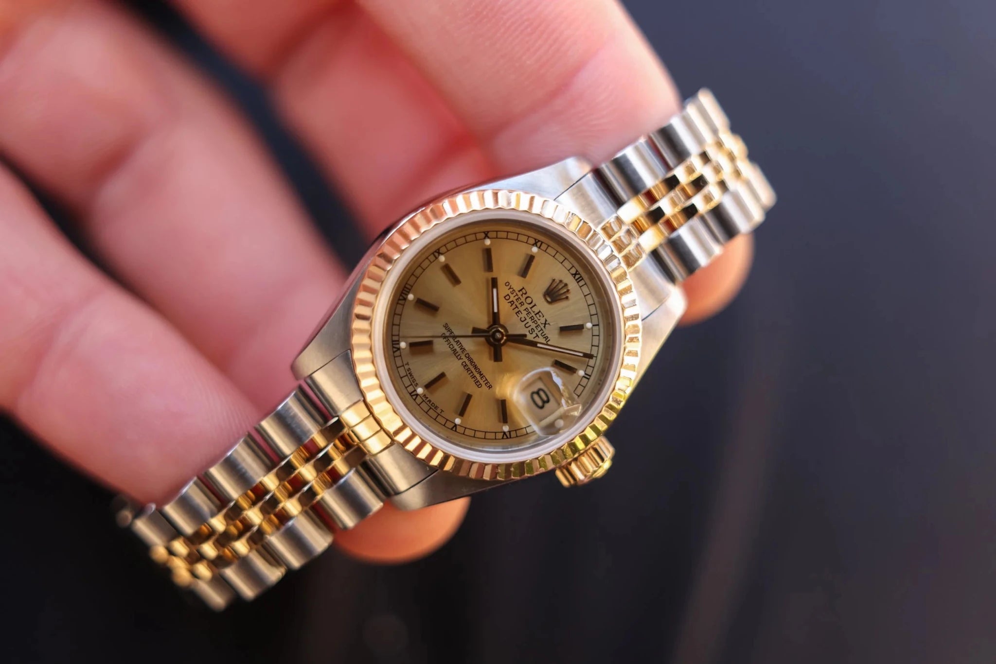 1988 Rolex Ladies Datejust Ref. 69173 | Champagne Dial - Sierra Time Co